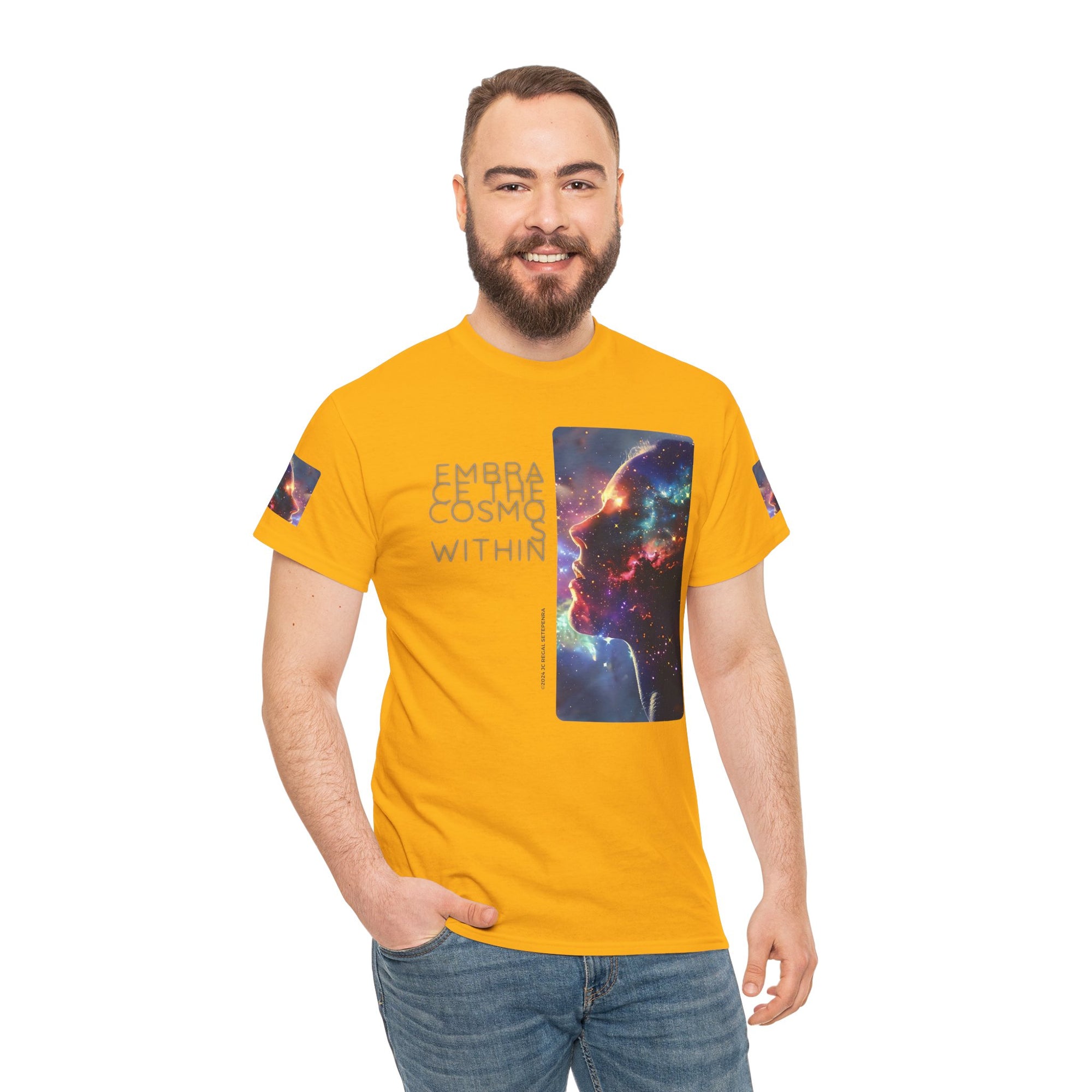 Embrace The Cosmos Within Unisex Heavy Cotton Tee