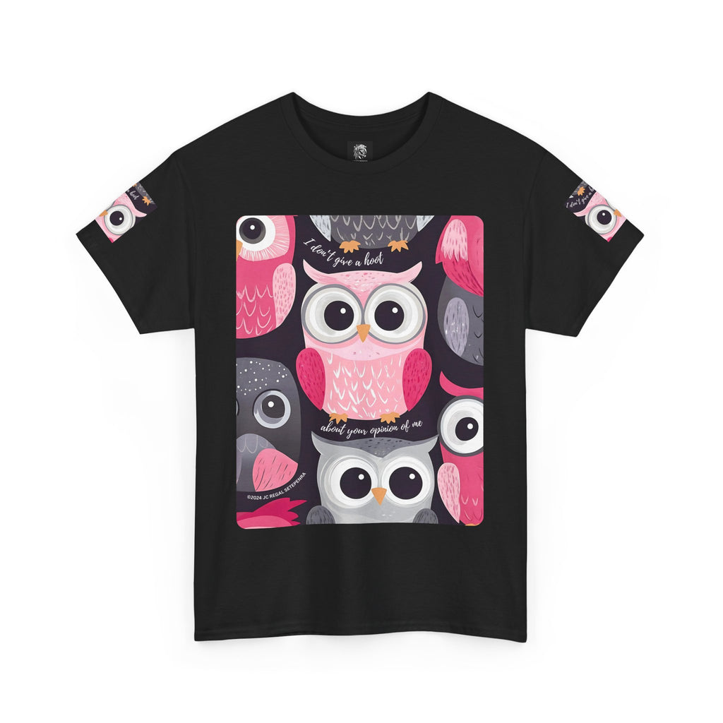 Don't Give A Hoot Unisex Heavy Cotton Tee SETEPENRA T-Shirt.
