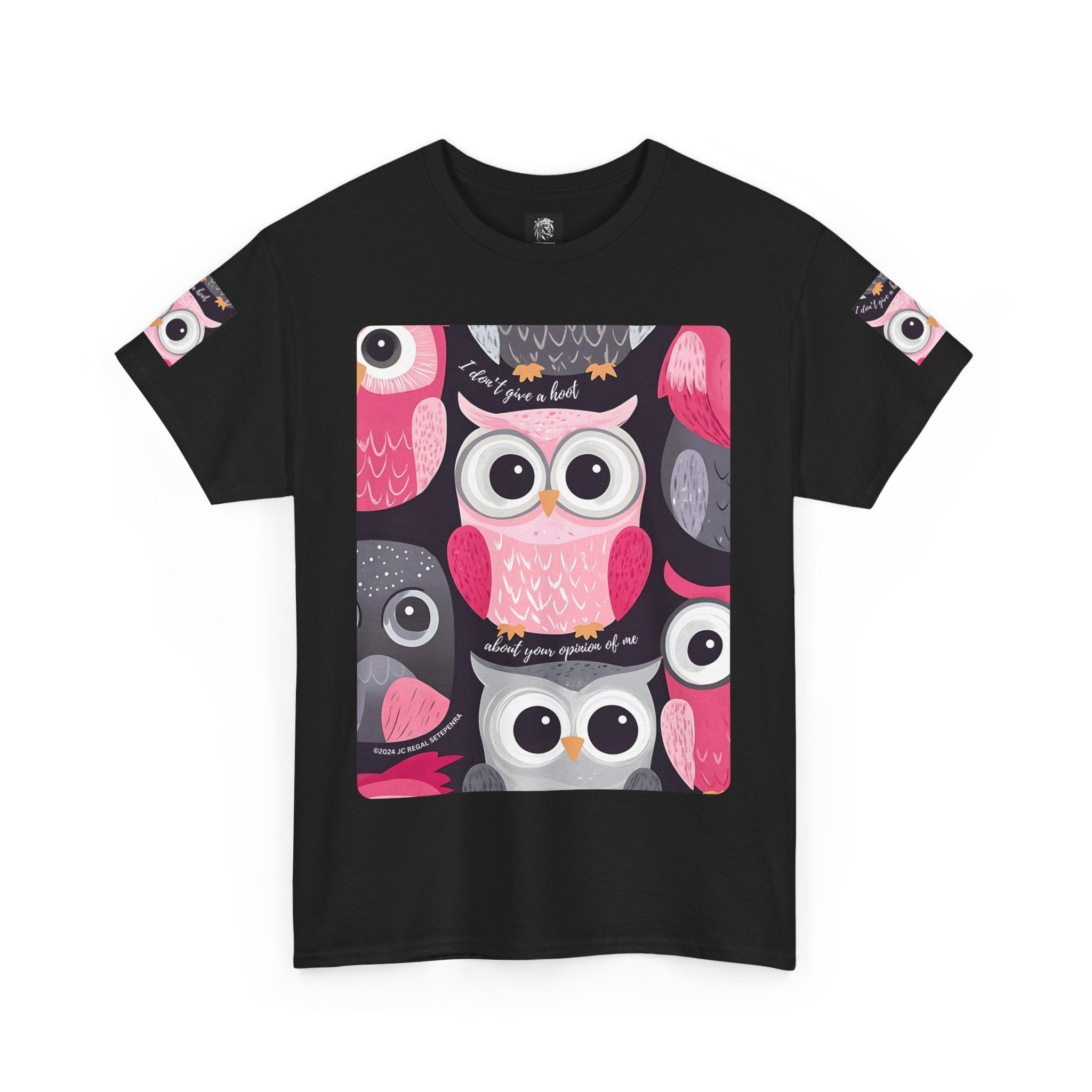 Don't Give A Hoot Unisex Heavy Cotton Tee SETEPENRA T-Shirt.