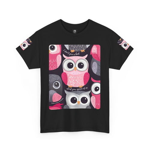 Don't Give A Hoot Unisex Heavy Cotton Tee SETEPENRA T-Shirt.