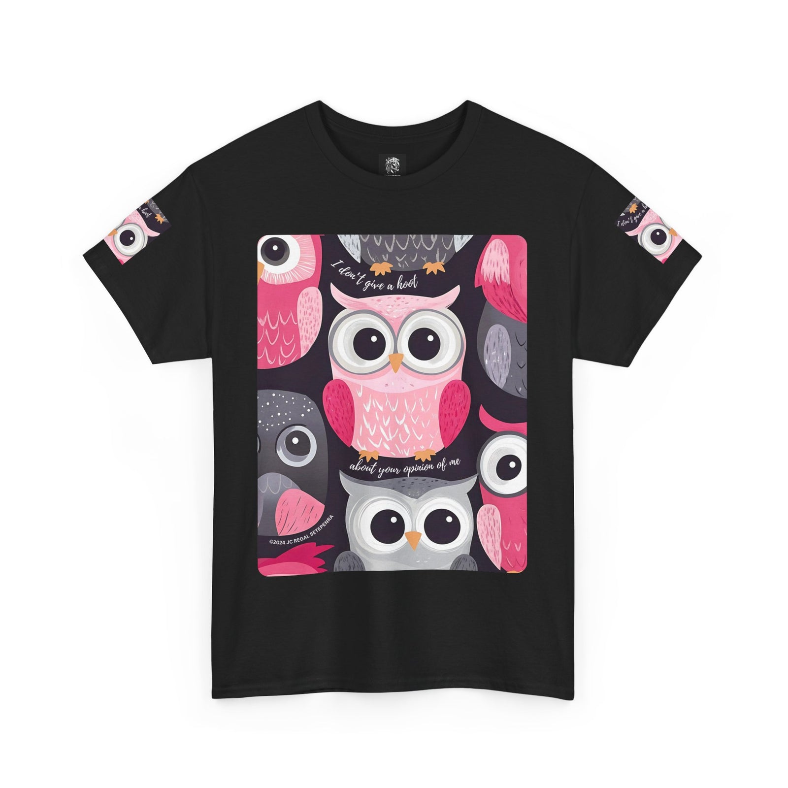 Don't Give A Hoot Unisex Heavy Cotton Tee SETEPENRA T-Shirt.