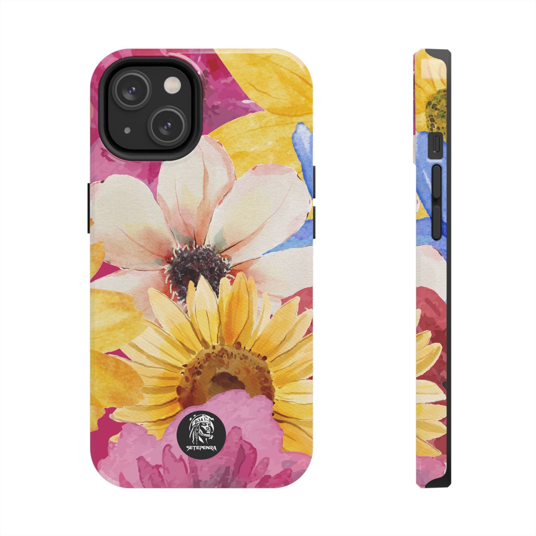 Watercolor Flowers Tough Phone Case (For iPhone, Galaxy & More) SETEPENRA Phone Case.