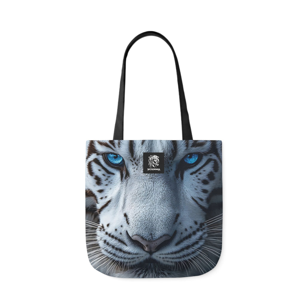 Primal Power Canvas Tote Bag, 5-Color Straps - White Tiger (1st Edition)