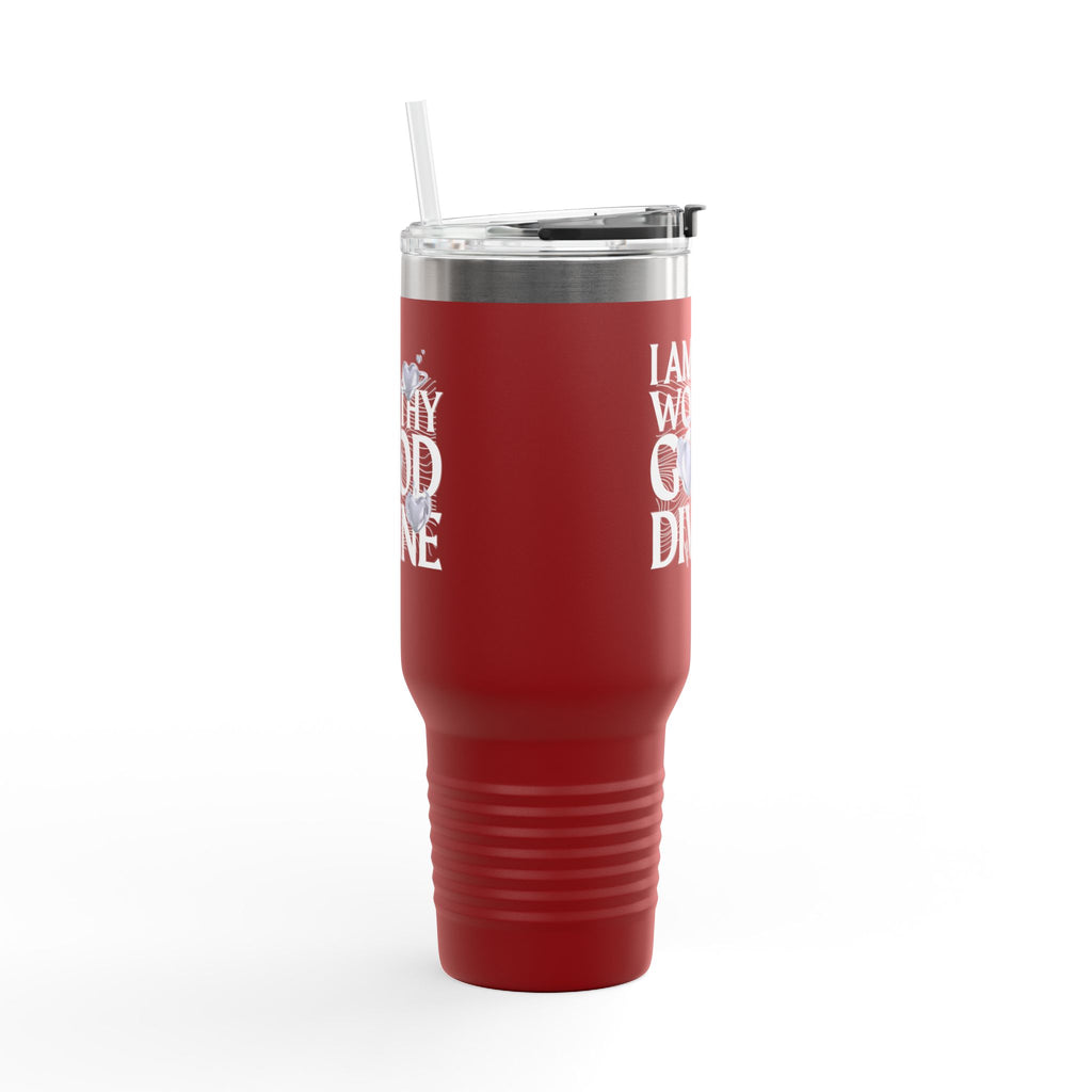 I AM WORTHY GOOD DIVINE Insulated Travel Mug, 40oz