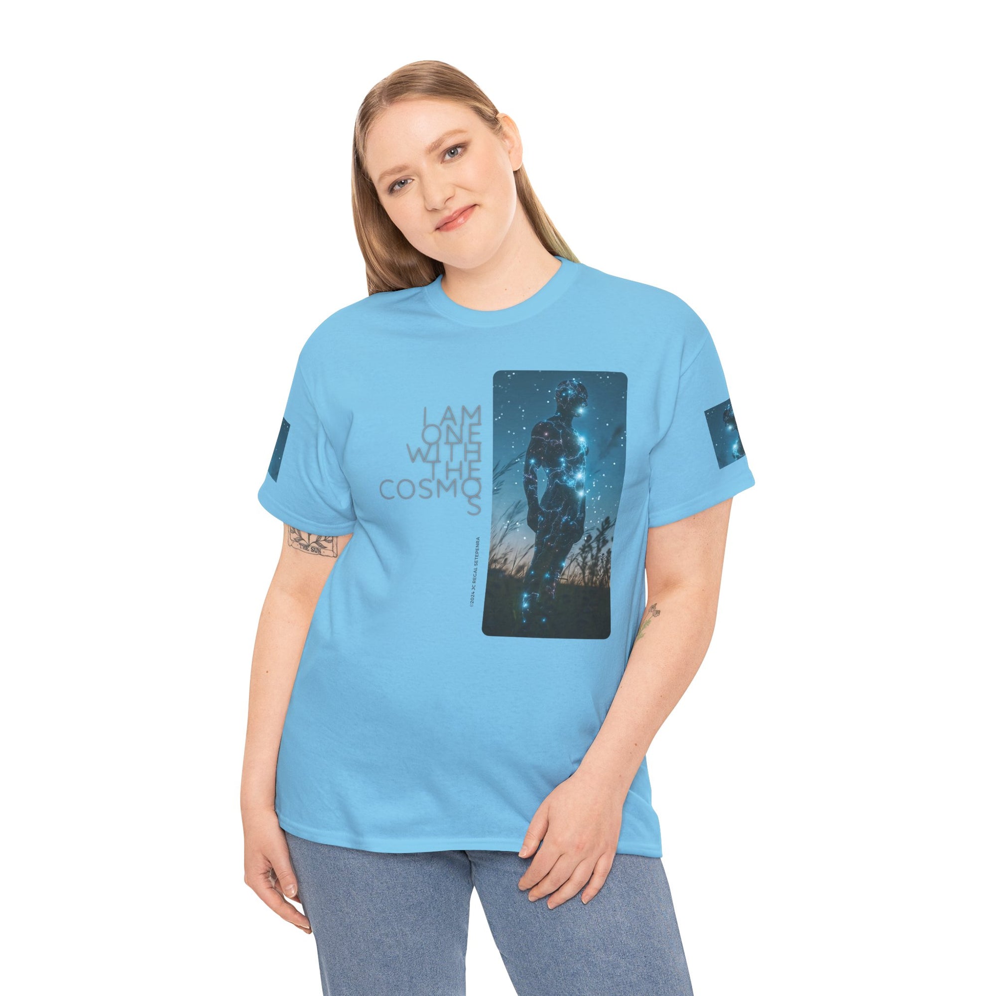 One With The Cosmos Unisex Heavy Cotton Tee
