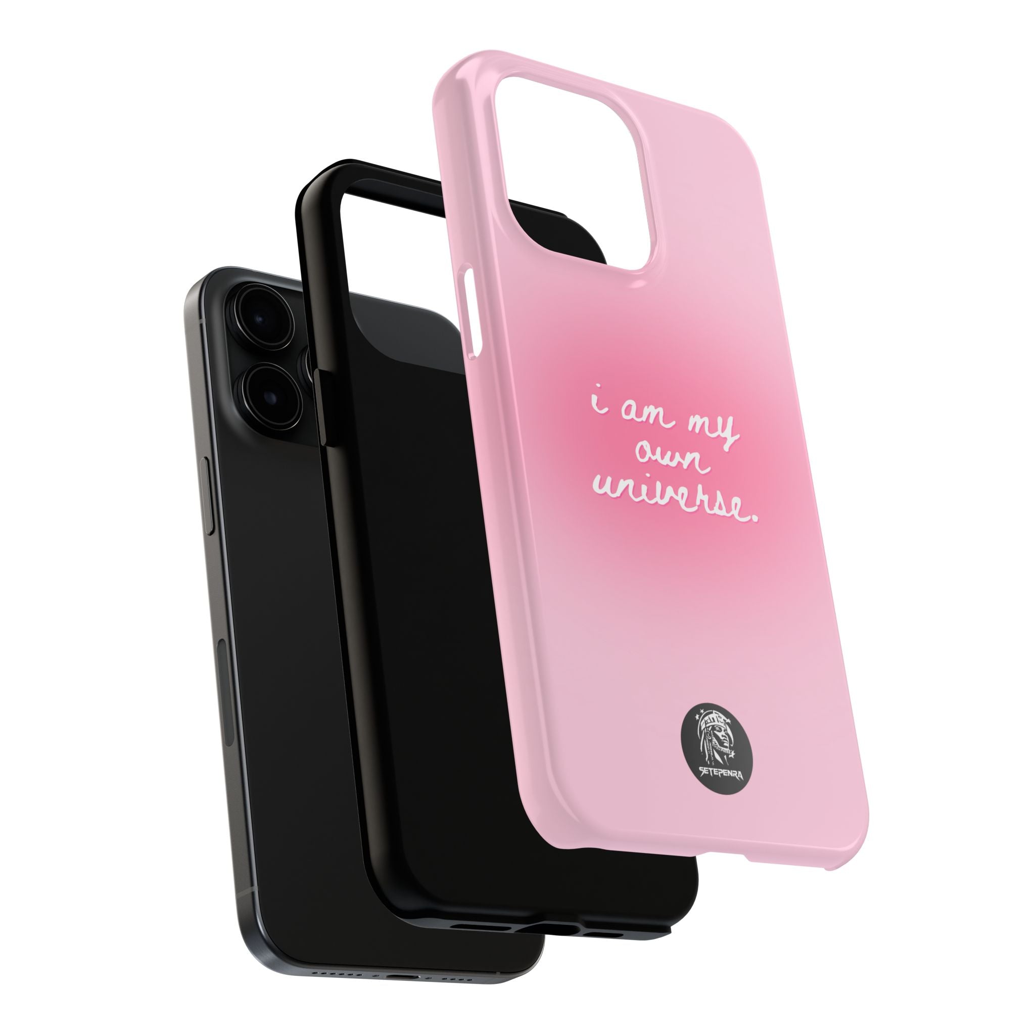 I Am My Own Universe Tough Phone Case (For iPhone, Galaxy & More) - Light Pink