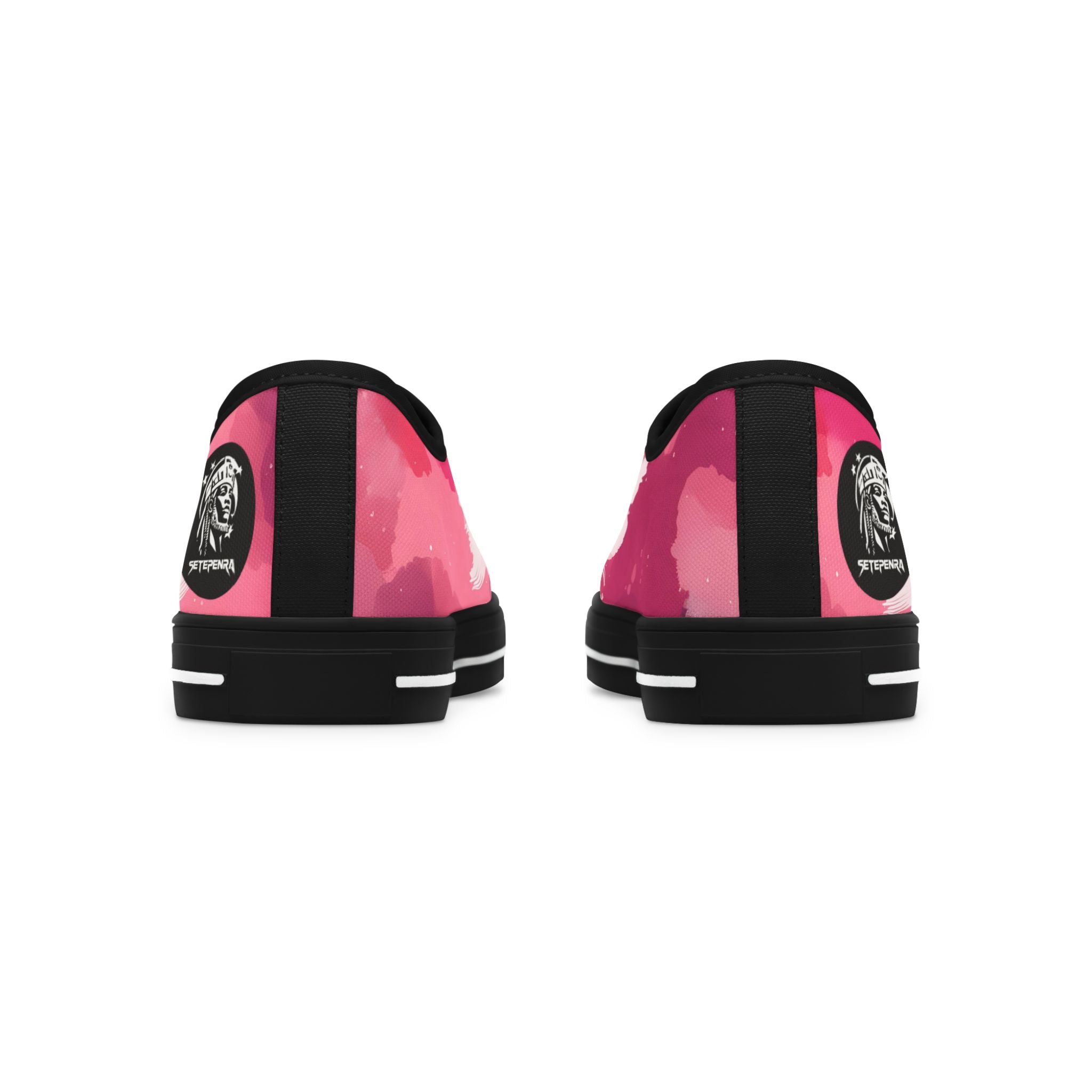 Pinking Bloom Women's Low Top Sneakers SETEPENRA Shoes.