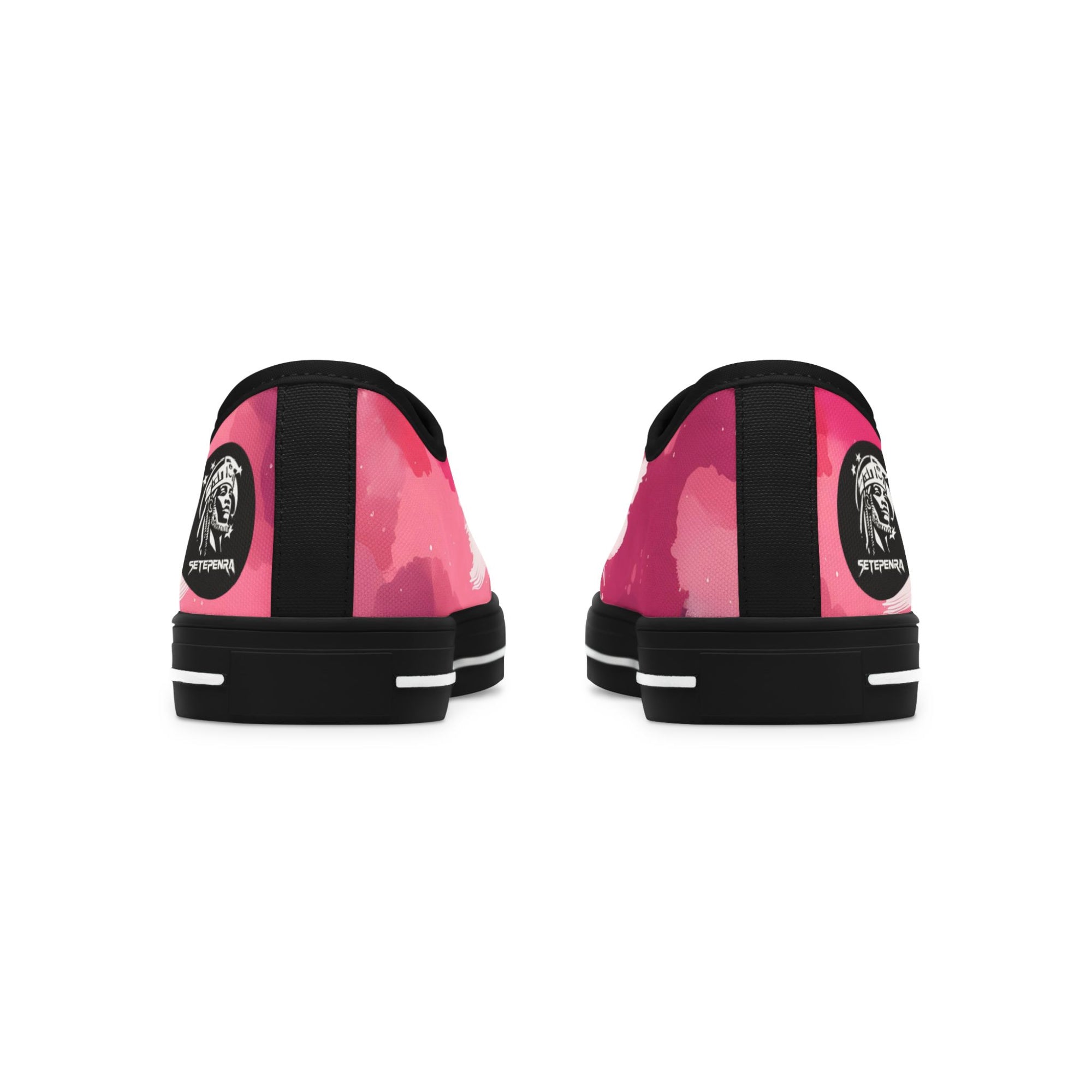 Pinking Bloom Women's Low Top Sneakers SETEPENRA Shoes.