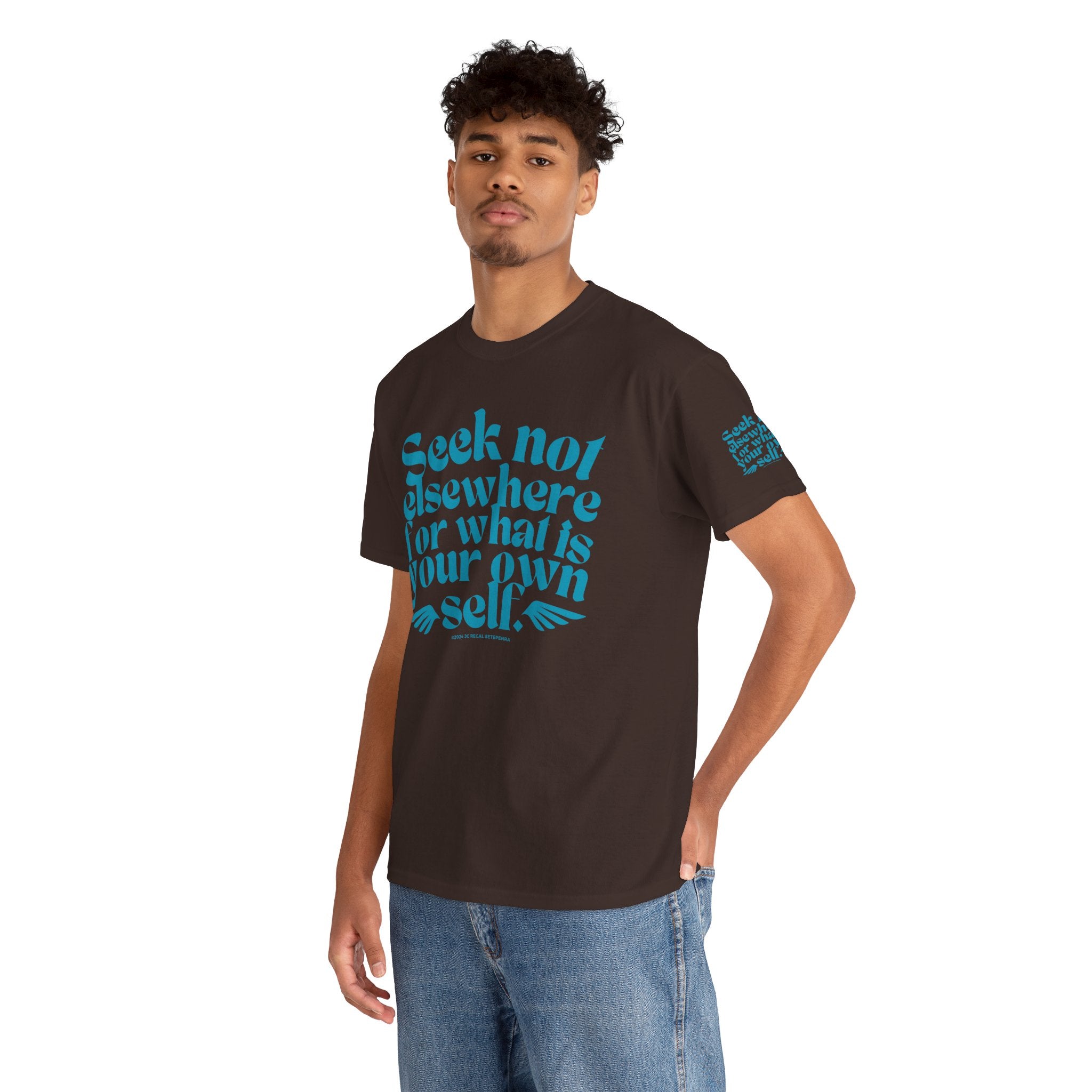 Seek Not Elsewhere (Aqua Edition) Unisex Heavy Cotton Tee