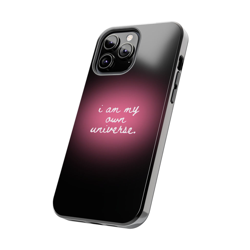 I Am My Own Universe — Pink Glow Protective Cover Tough Phone Case