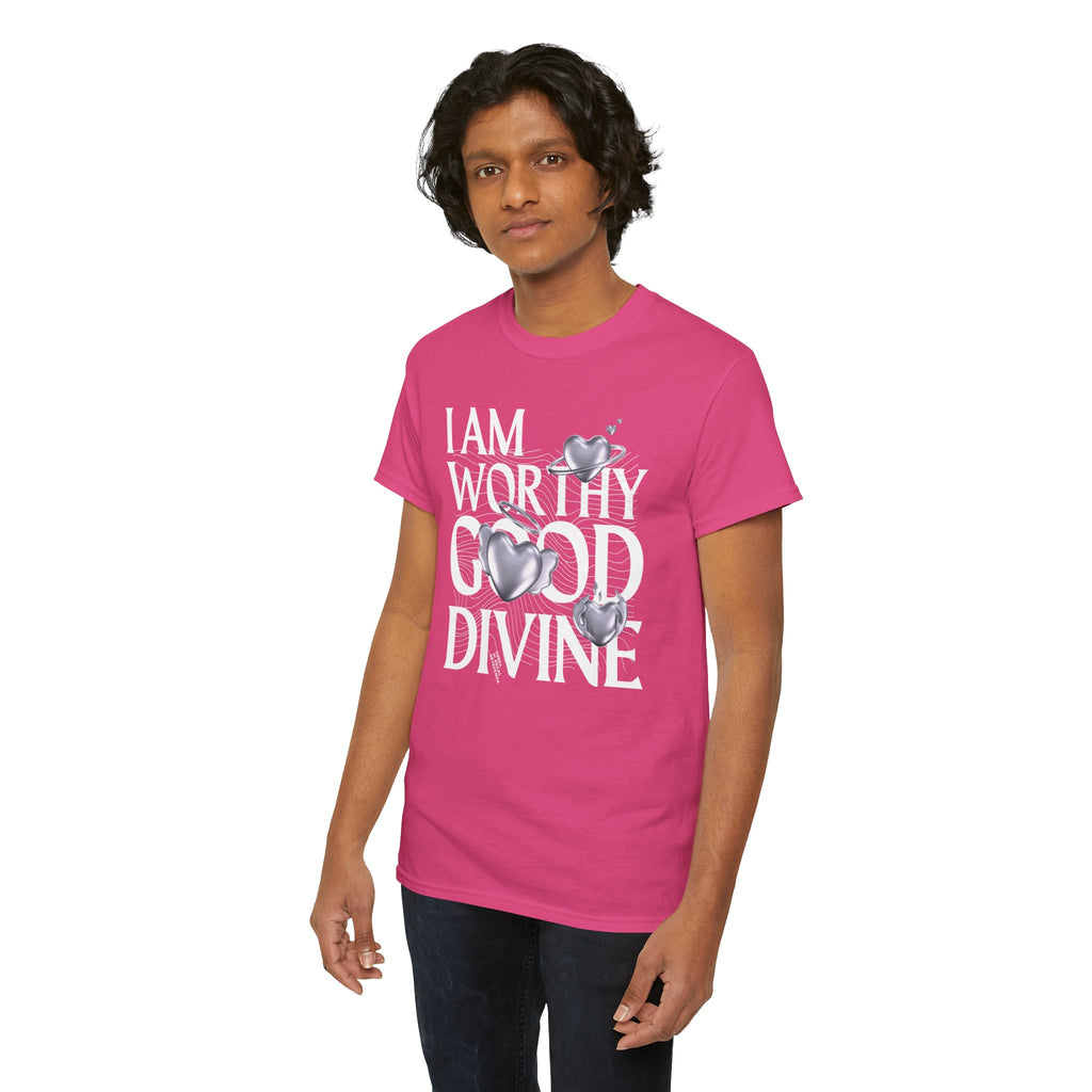 I AM WORTHY GOOD DIVINE Unisex Heavy Cotton Tee