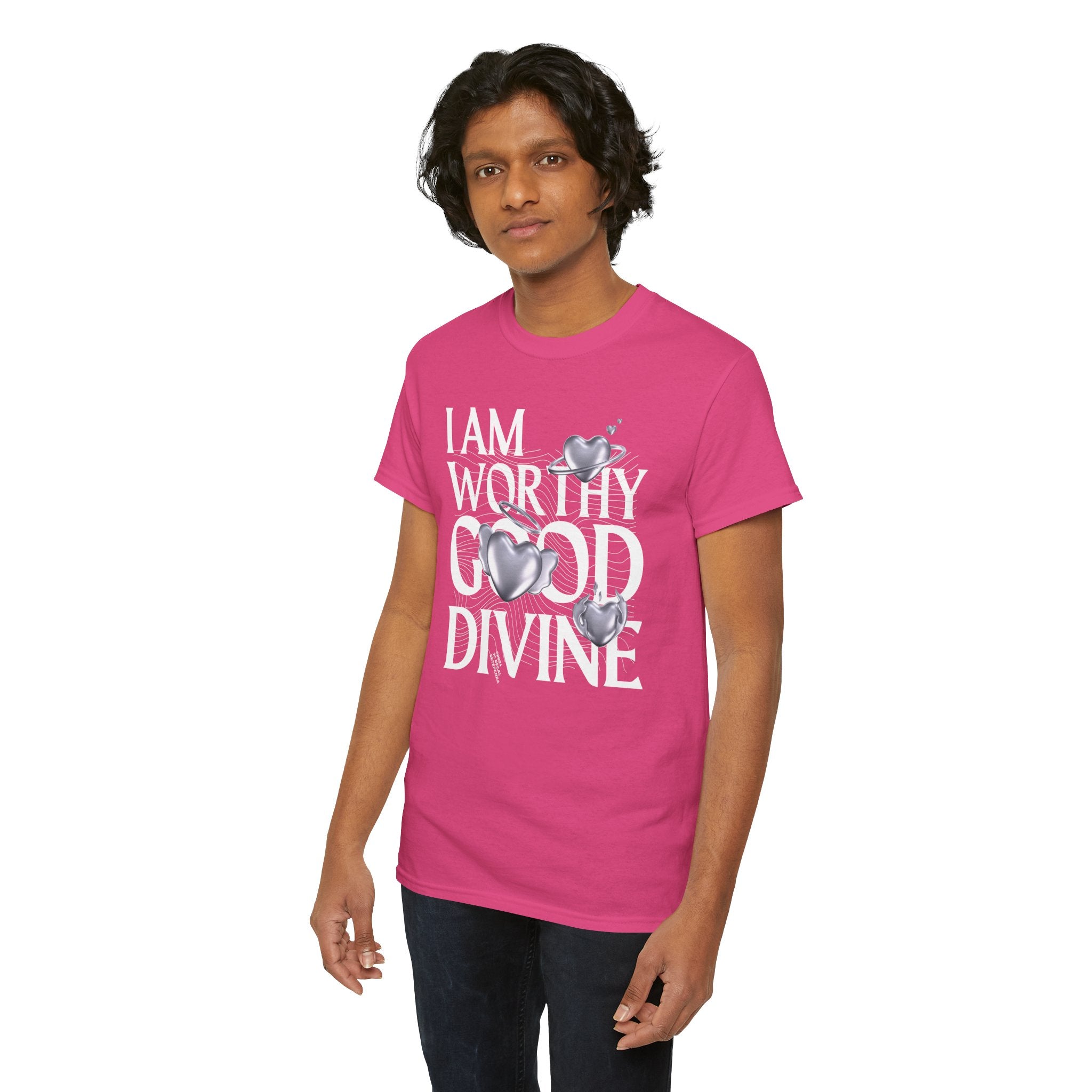I AM WORTHY GOOD DIVINE Unisex Heavy Cotton Tee