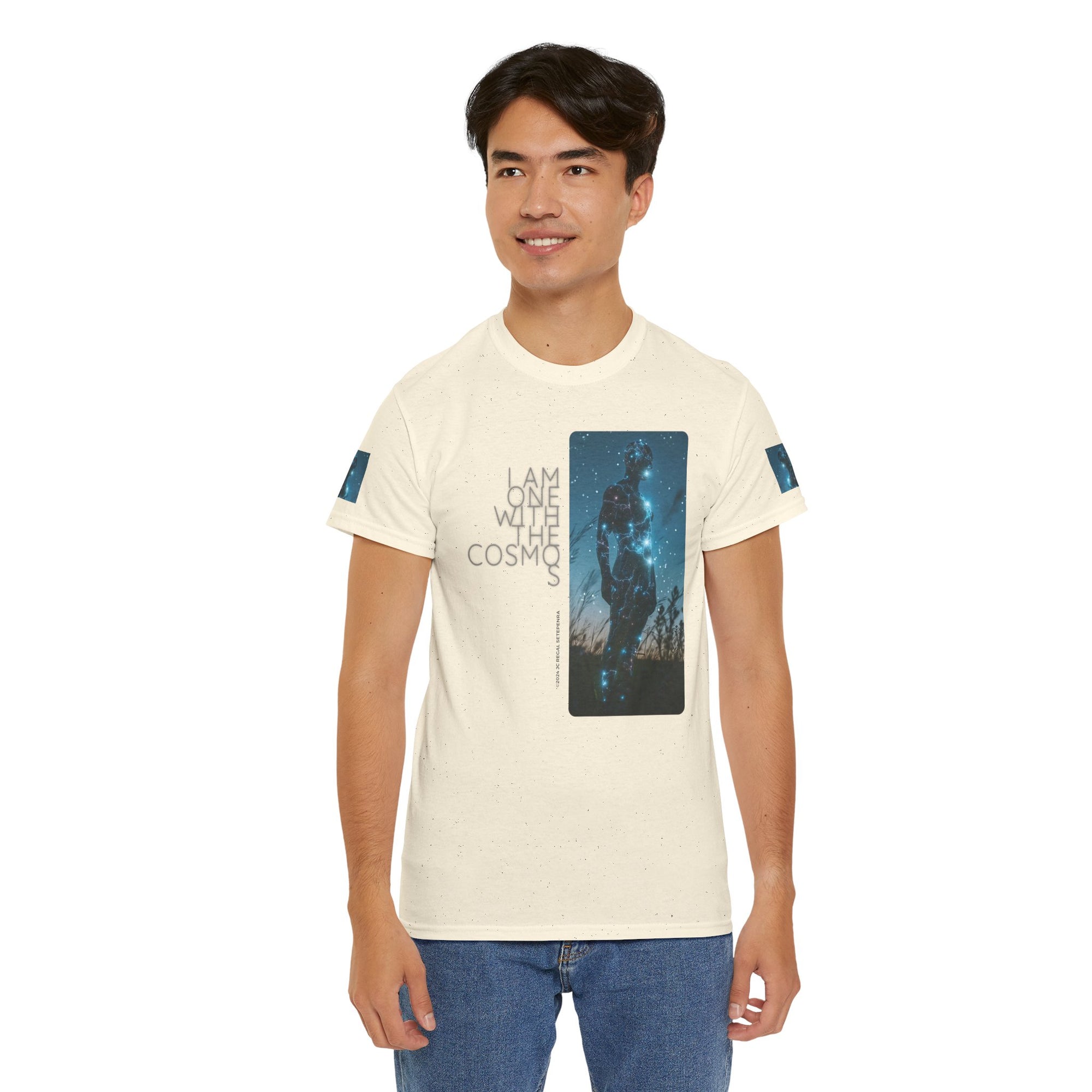 One With The Cosmos Unisex Heavy Cotton Tee