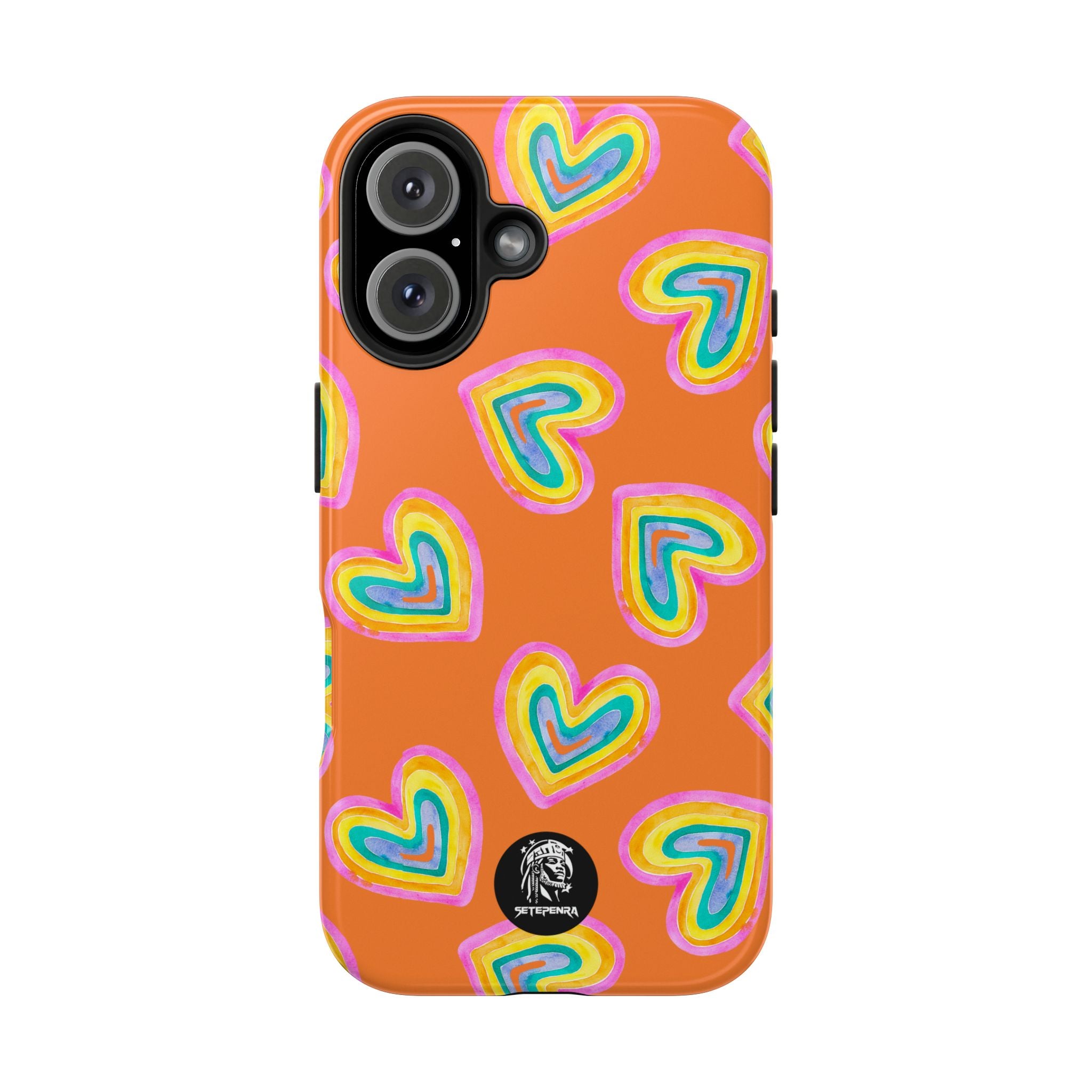 Rainbow Heart Tough Phone Case (For iPhone, Galaxy & More) - Crusta