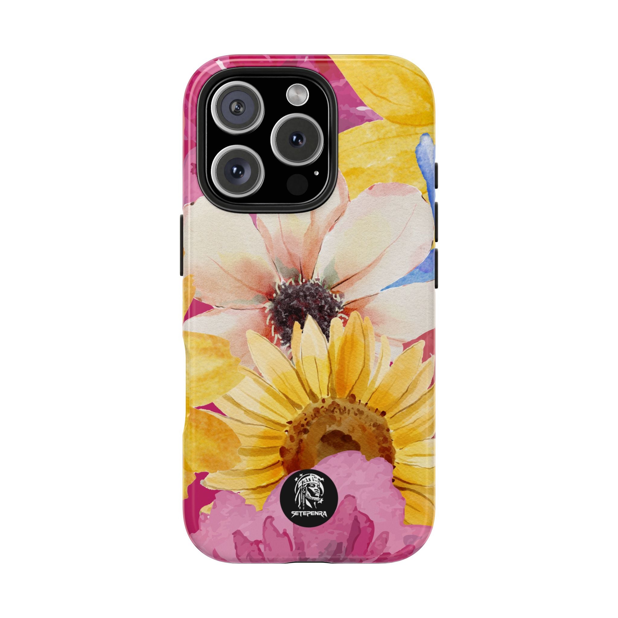 Watercolor Flowers Tough Phone Case (For iPhone, Galaxy & More)