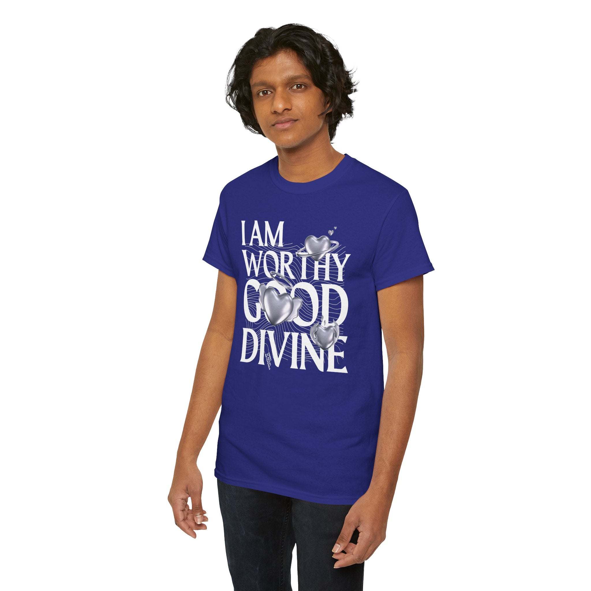 I AM WORTHY GOOD DIVINE Unisex Heavy Cotton Tee