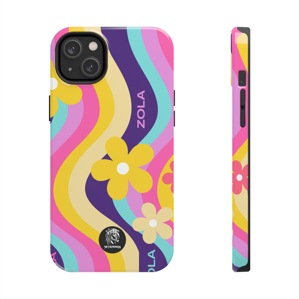 Zola Tough Phone Case (For iPhone, Galaxy & More) - Purple Wave