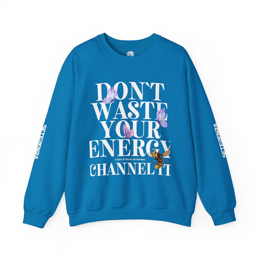 Channel It Unisex Heavy Blend™ Crewneck Sweatshirt (White Print) SETEPENRA Sweatshirt.