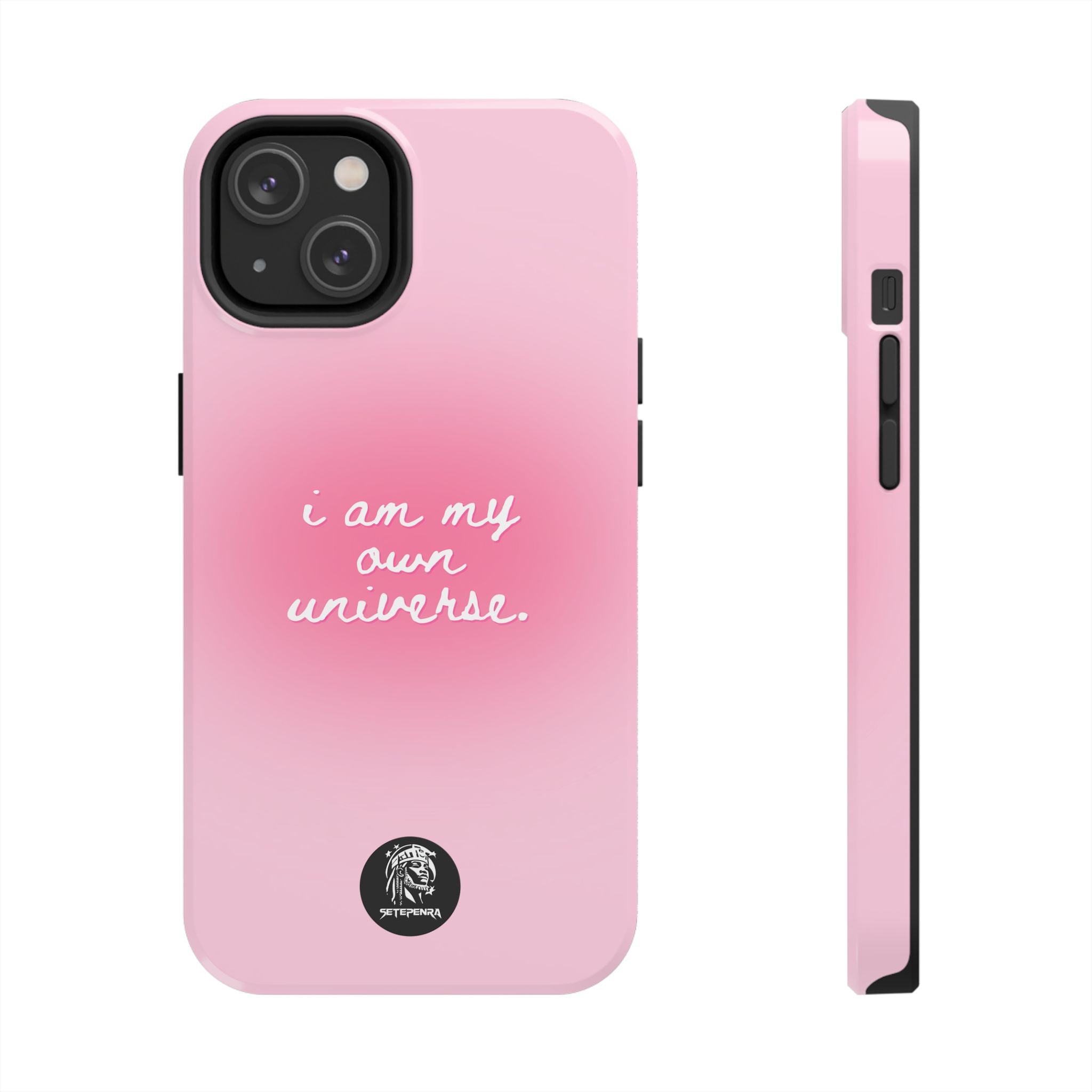 I Am My Own Universe Tough Phone Case (For iPhone, Galaxy & More) - Light Pink SETEPENRA Phone Case.