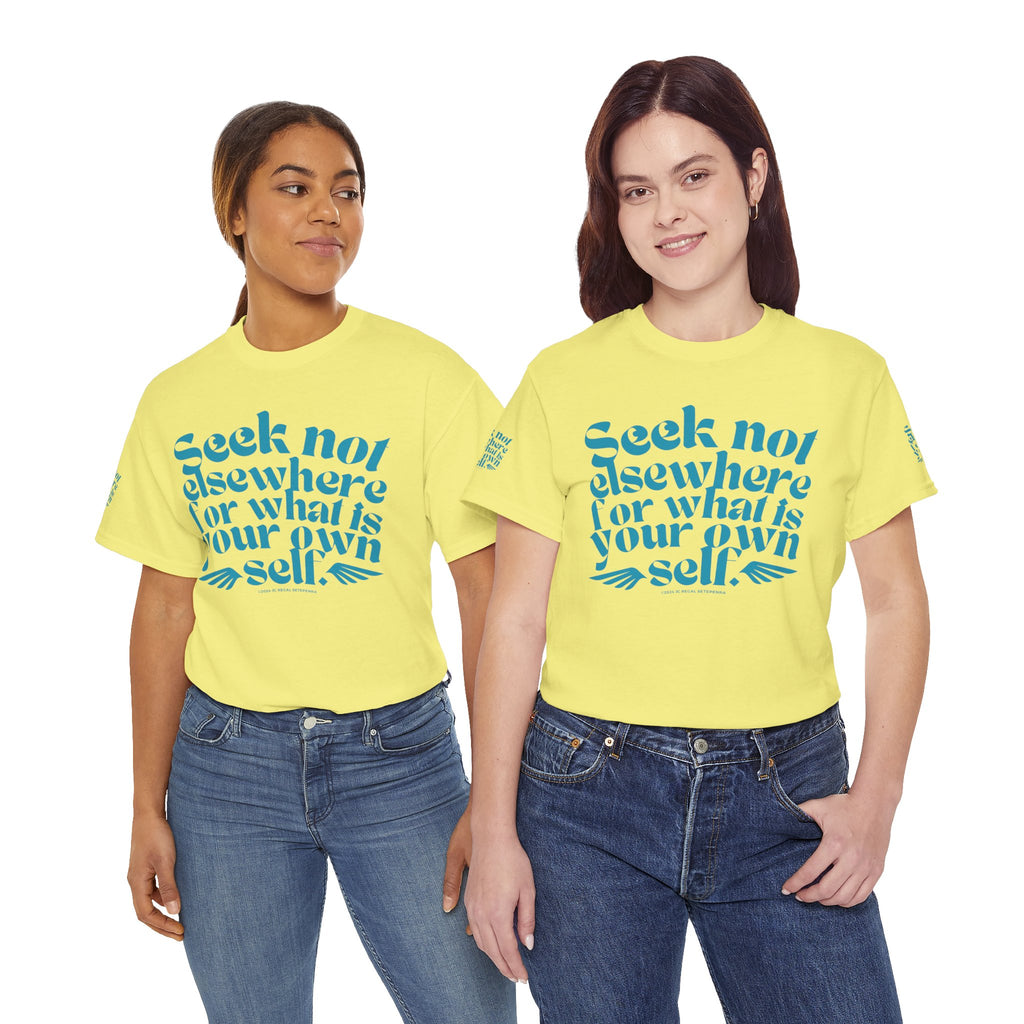 Seek Not Elsewhere (Aqua Edition) Unisex Heavy Cotton Tee