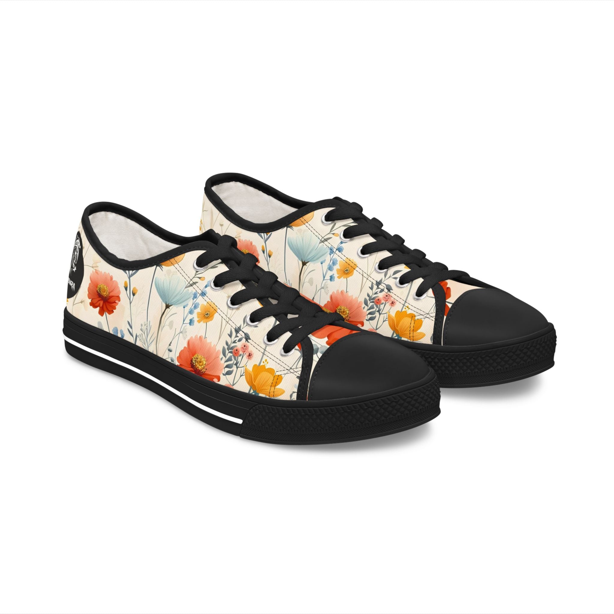 Flower Mist Women's Low Top Sneakers SETEPENRA Shoes.