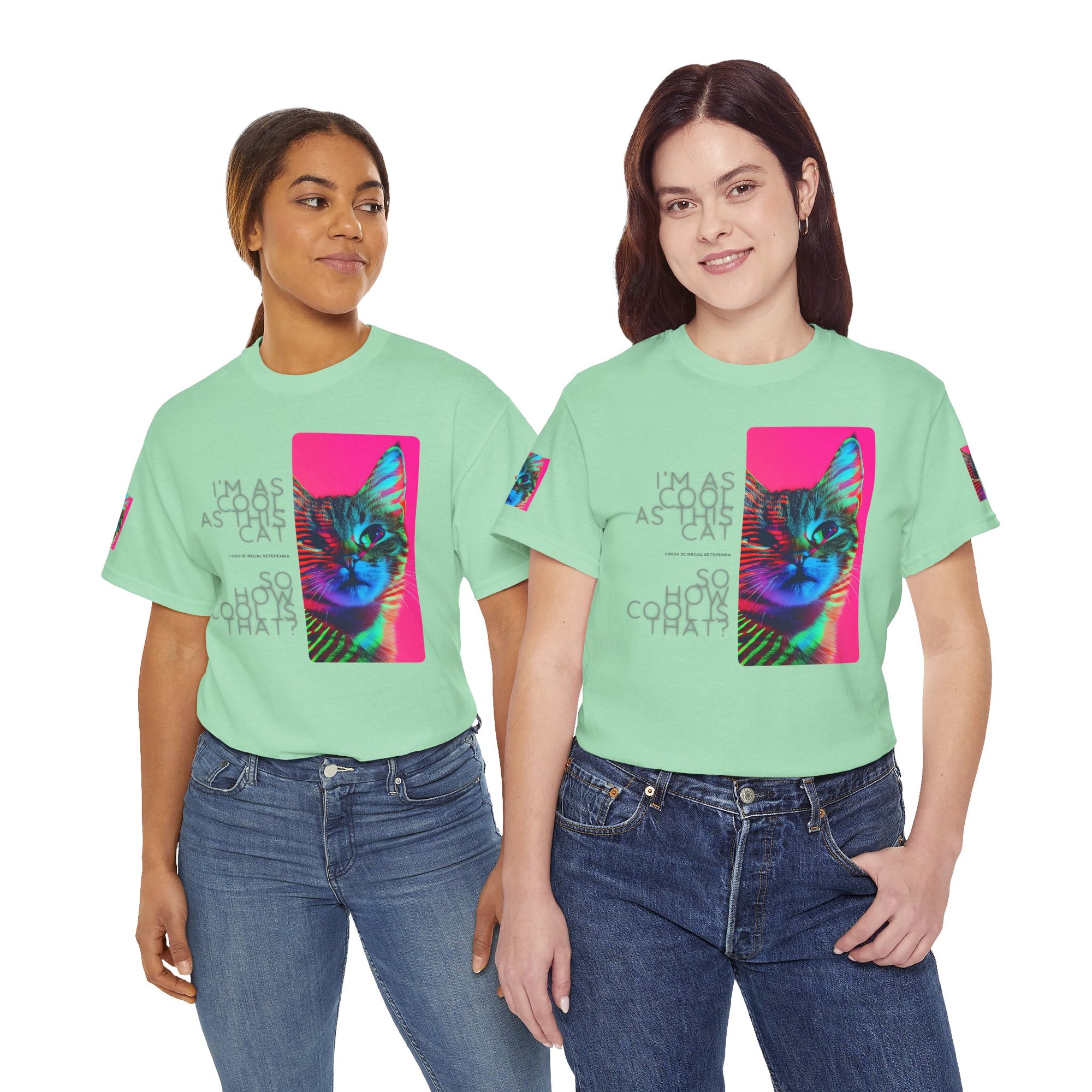 Cool Cat (Whiskers 2) Unisex Heavy Cotton Tee