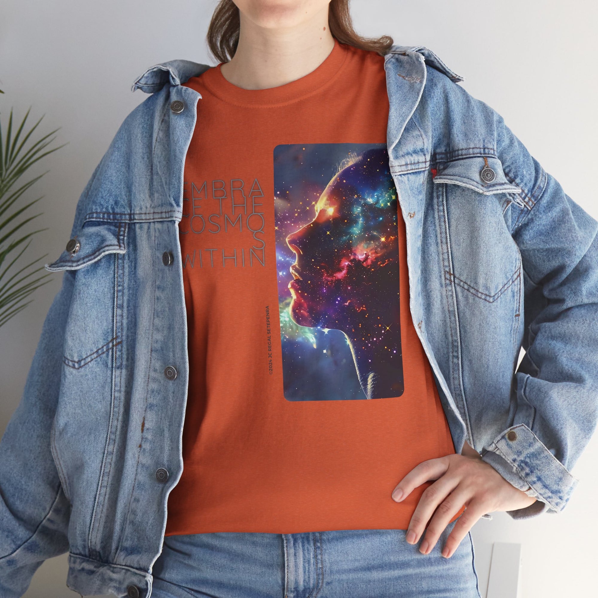 Embrace The Cosmos Within Unisex Heavy Cotton Tee