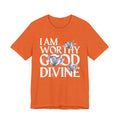 I AM WORTHY GOOD DIVINE Unisex Jersey Short Sleeve Tee SETEPENRA T-Shirt.