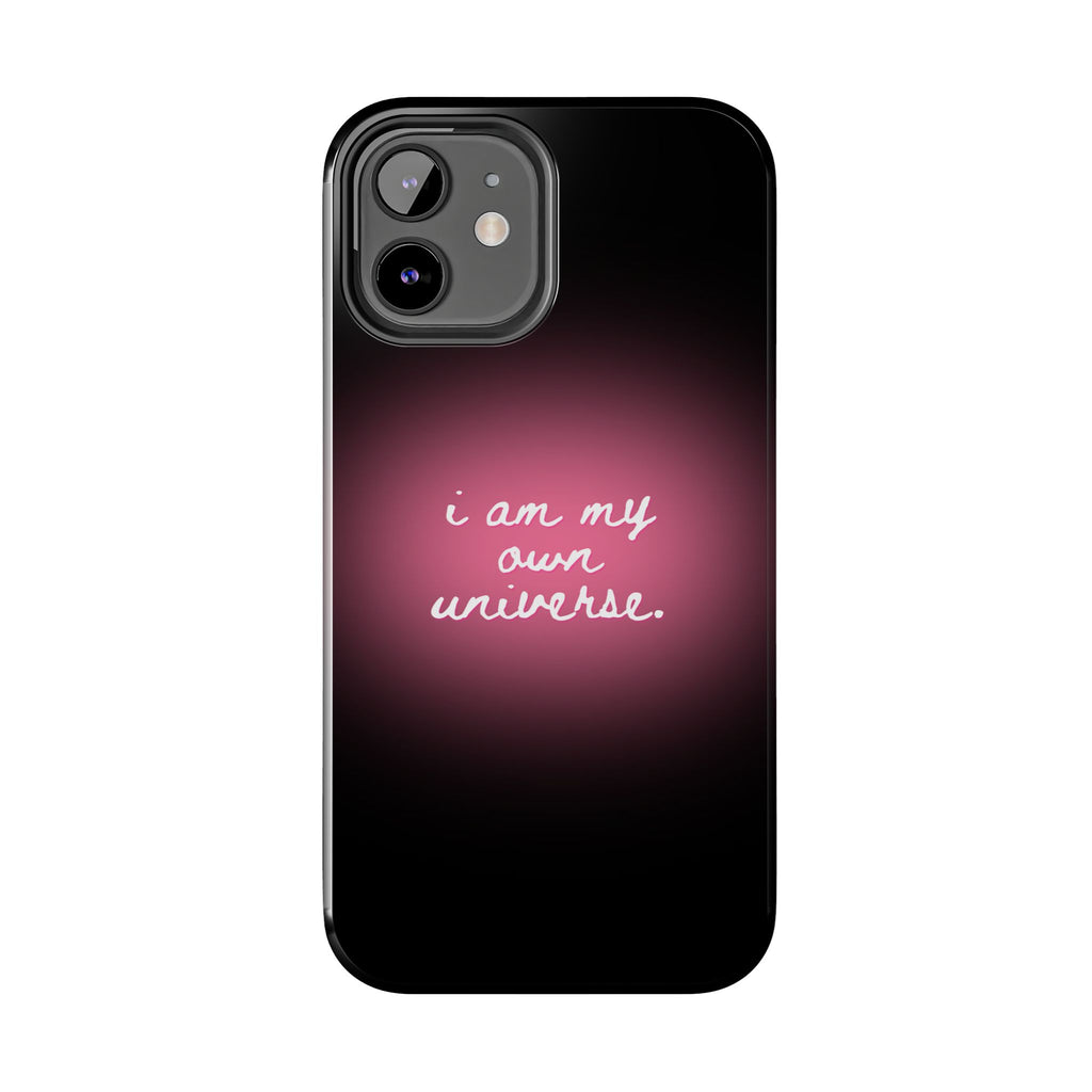 I Am My Own Universe — Pink Glow Protective Cover Tough Phone Case
