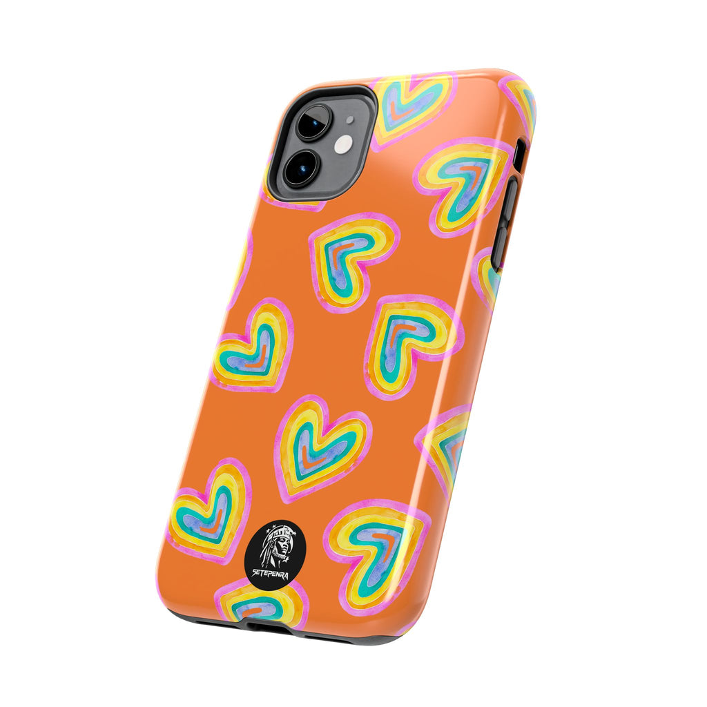 Rainbow Heart Tough Phone Case (For iPhone, Galaxy & More) - Crusta