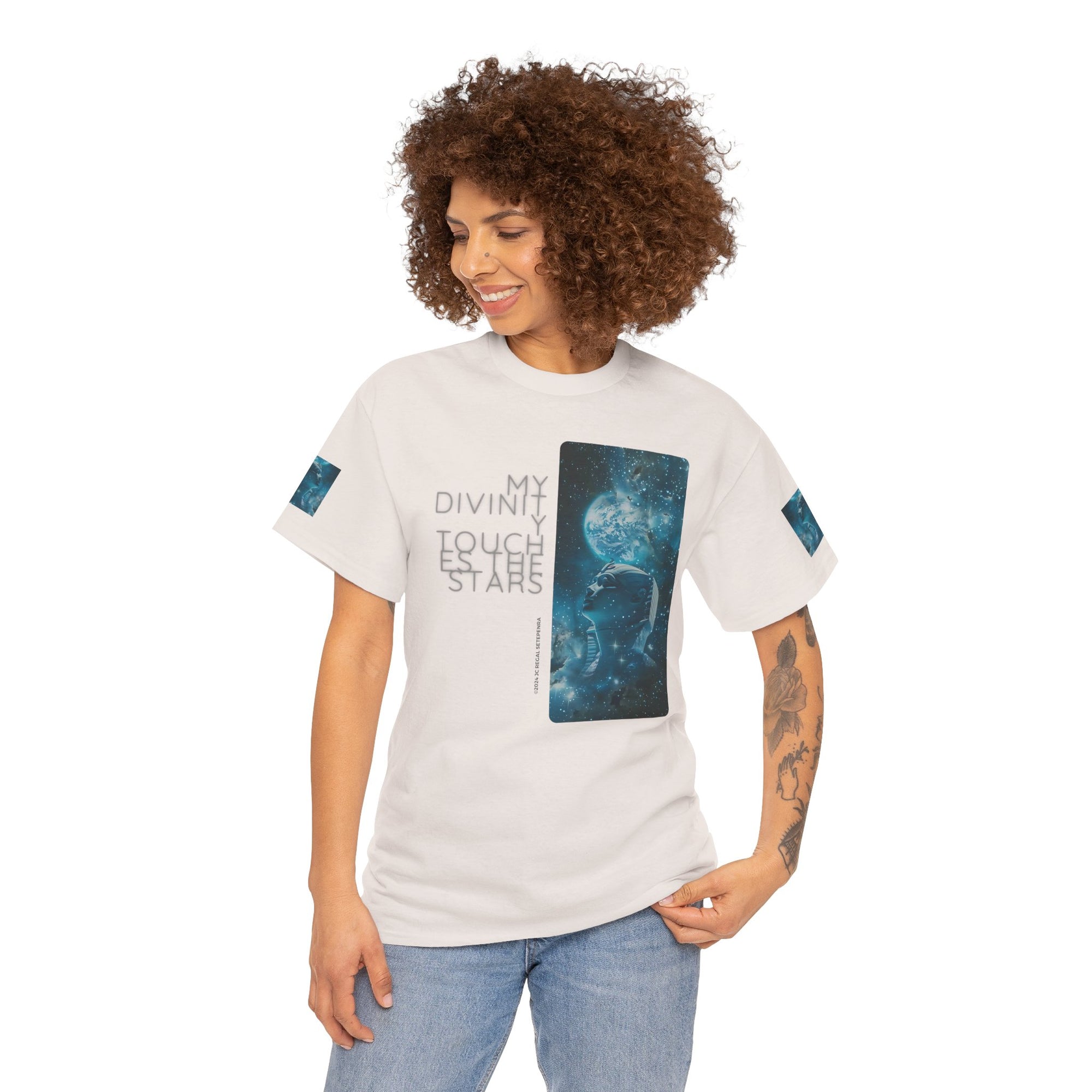 My Divinity Touches The Stars Unisex Heavy Cotton Tee