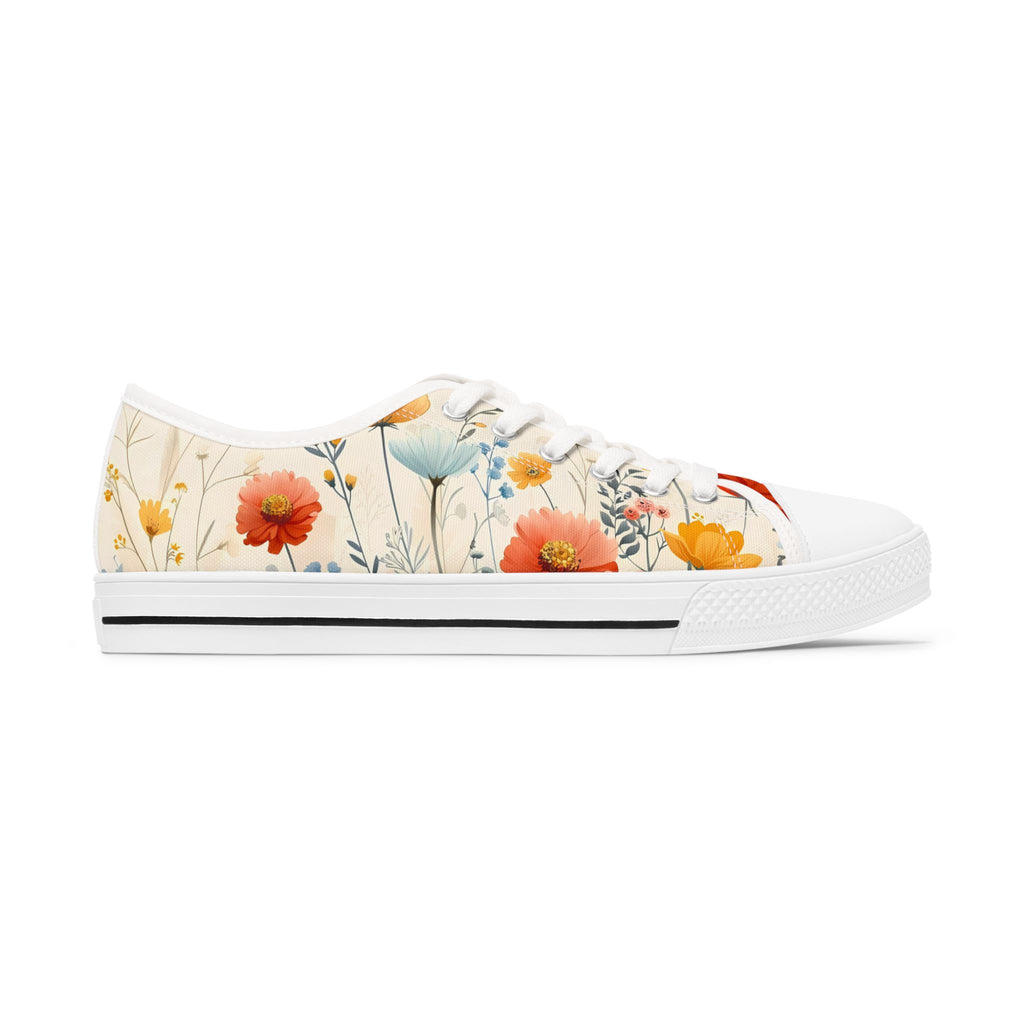 Flower Mist Women's Low Top Sneakers SETEPENRA Shoes.