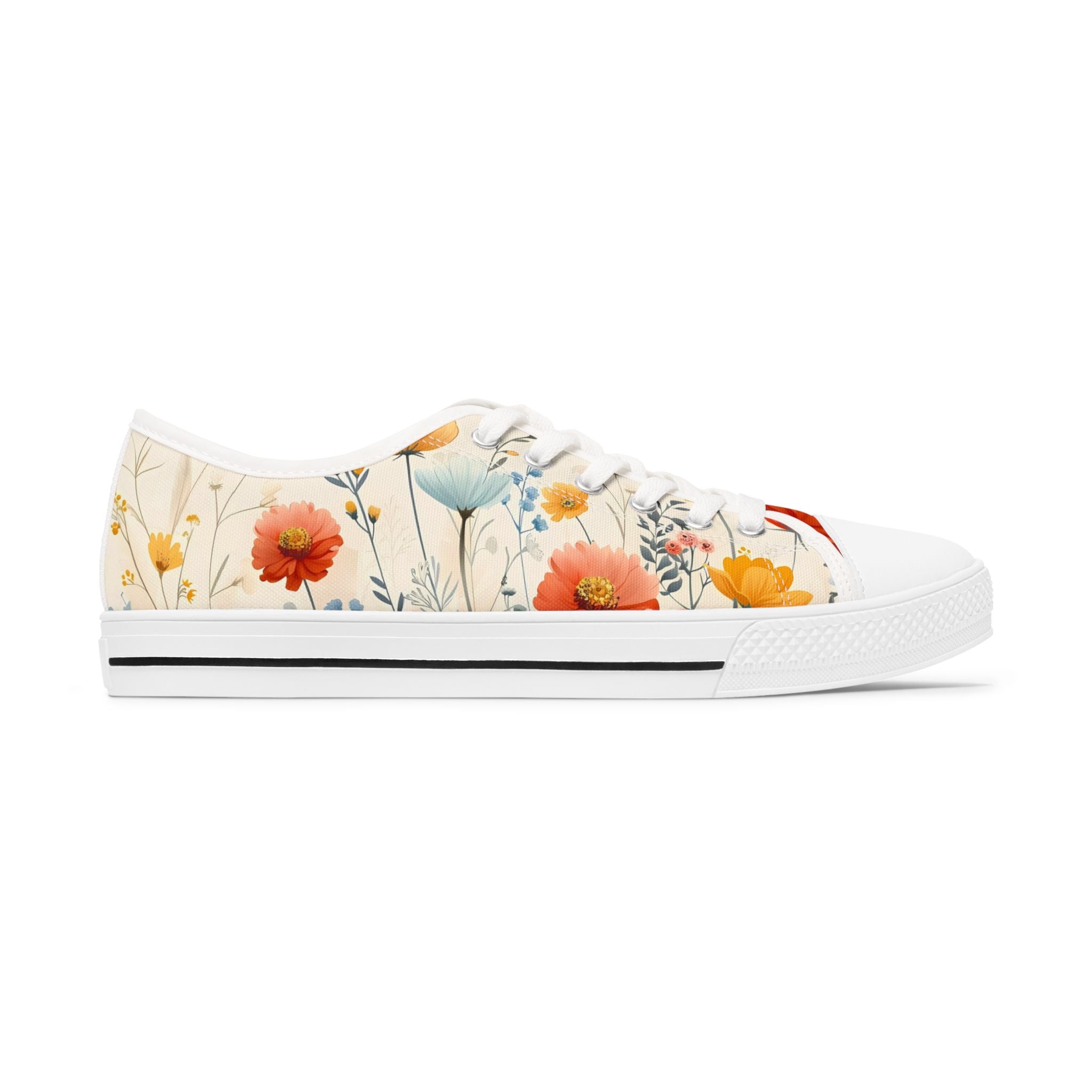 Flower Mist Women's Low Top Sneakers SETEPENRA Shoes.