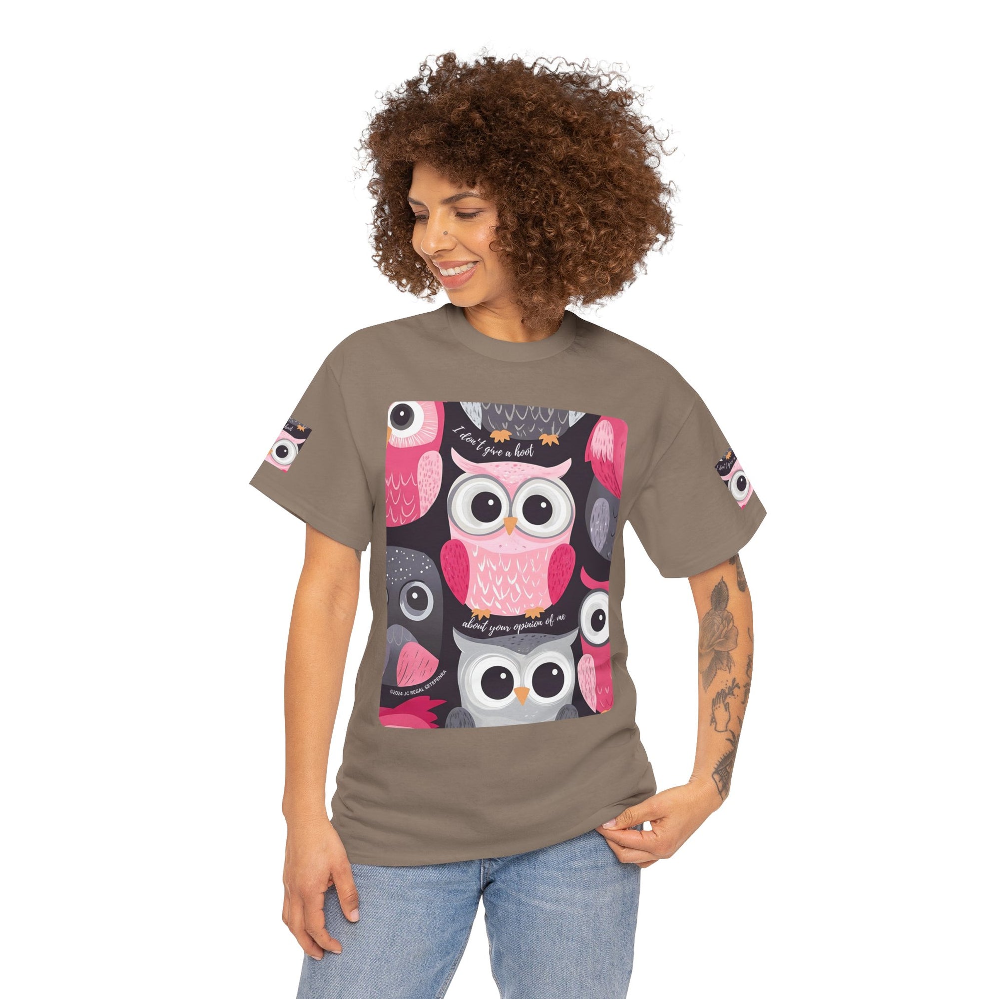 Don't Give A Hoot Unisex Heavy Cotton Tee