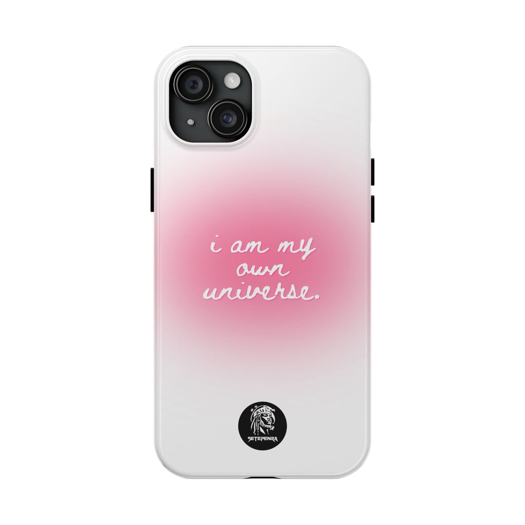 I Am My Own Universe Tough Phone Case (For iPhone, Galaxy & More) - White