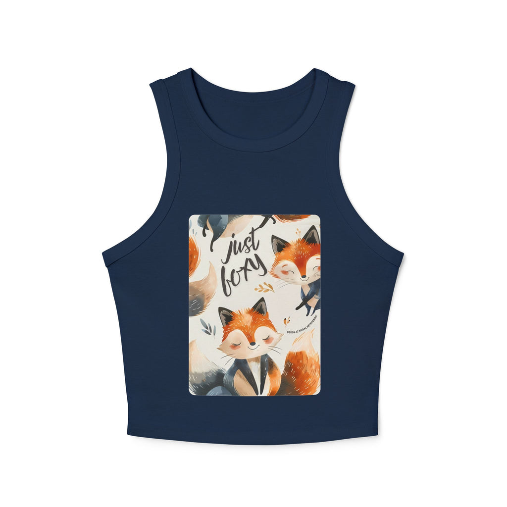 Just Foxy Women's Micro Rib Racer Tank Top SETEPENRA Tank Top.