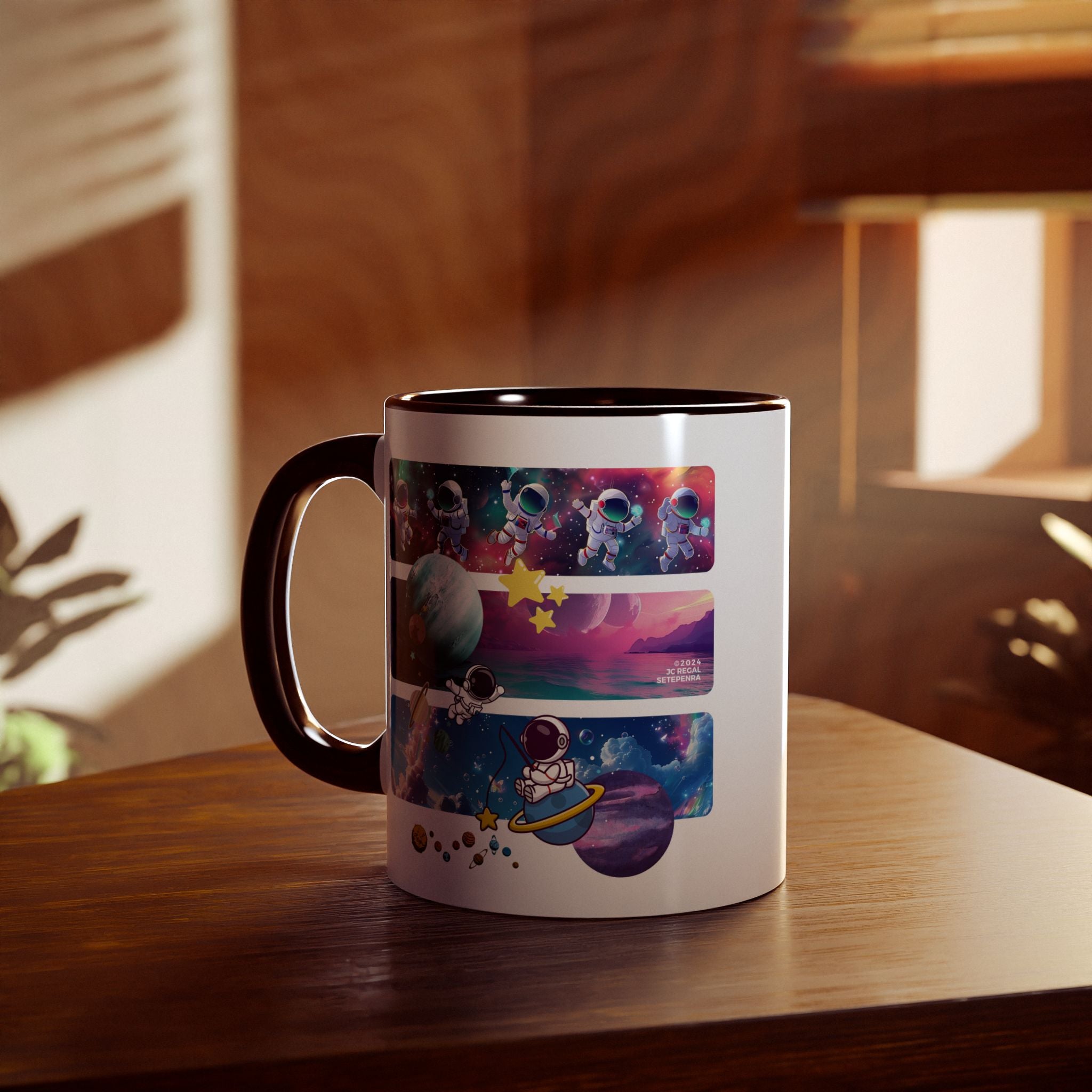Astro Cosmo Accent Mug, 11oz (Various Colors)