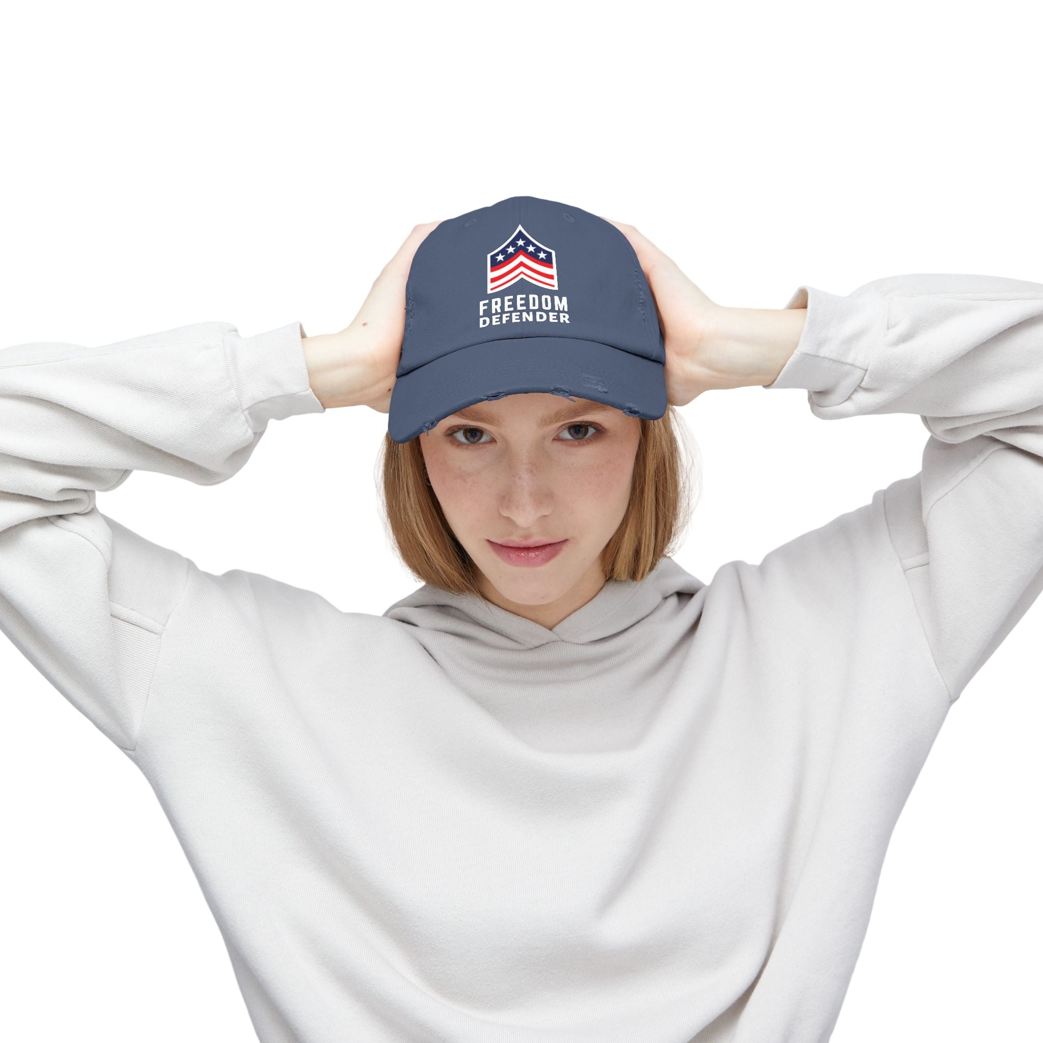 Freedom Defender Unisex Distressed Cap