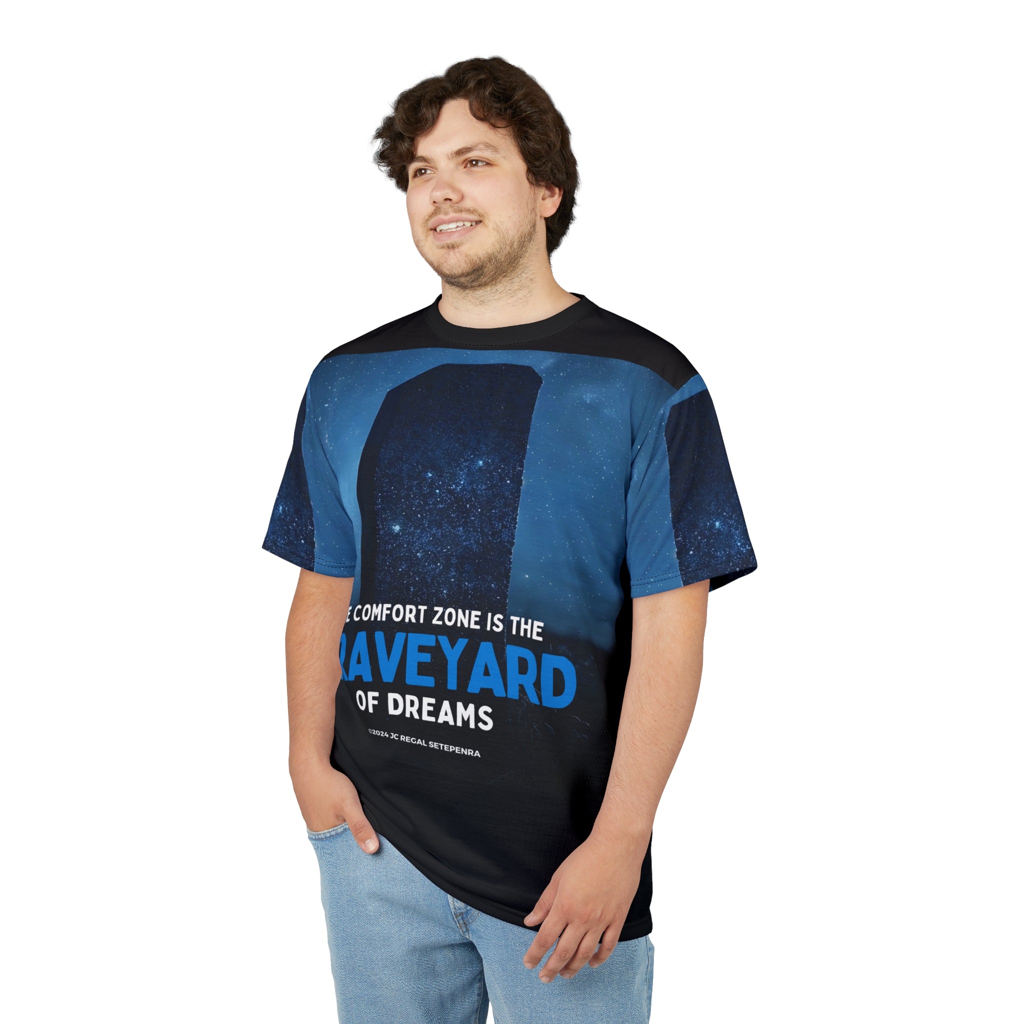 Graveyard of Dreams Unisex Cut & Sew Tee SETEPENRA All Over Prints.