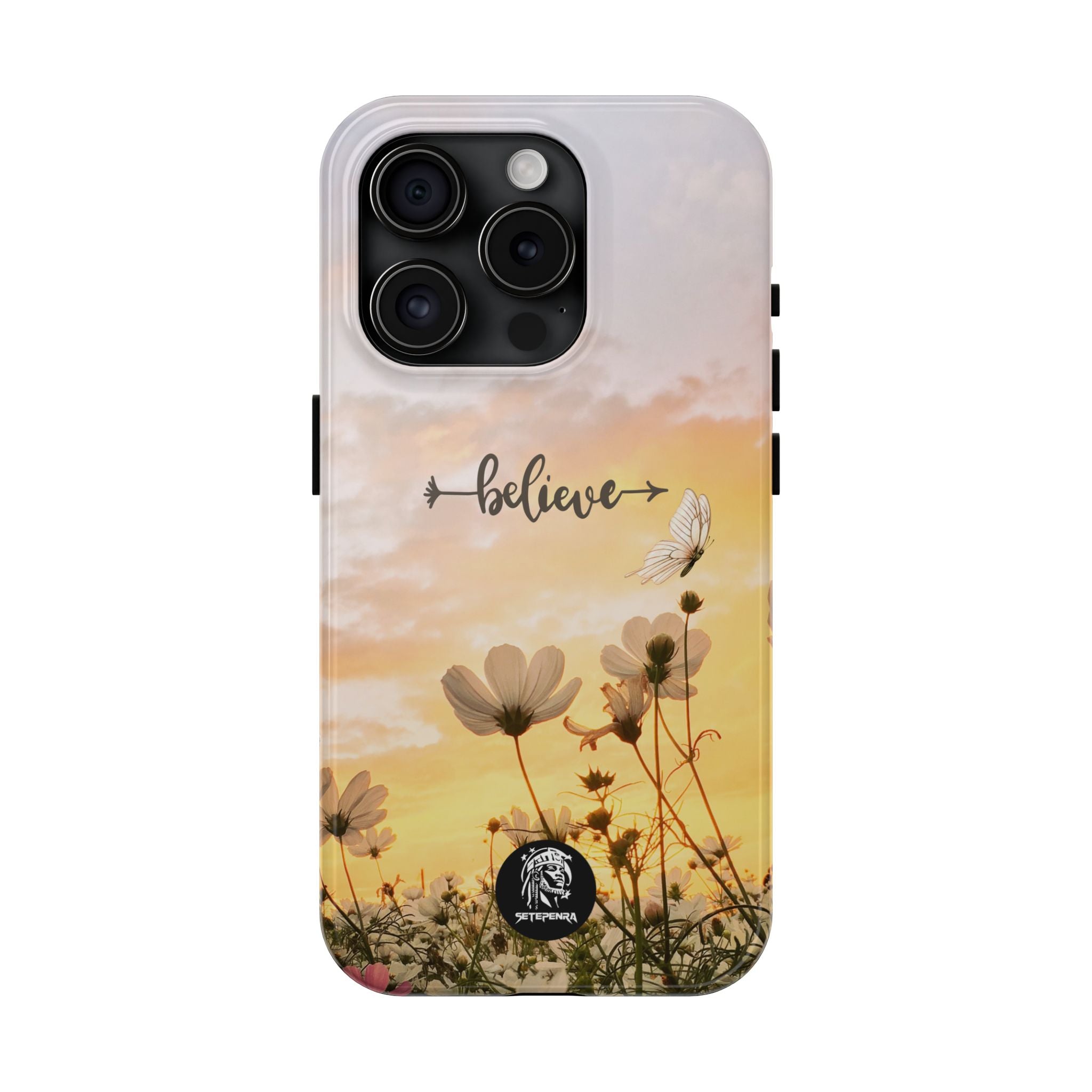 Believe Tough Phone Case (For iPhone, Galaxy & More) - Aesthetic Flower