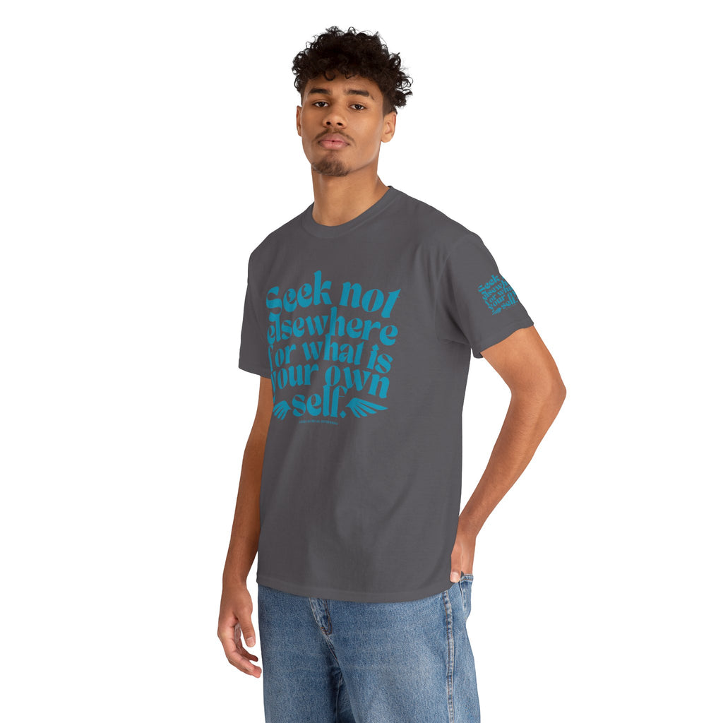 Seek Not Elsewhere (Aqua Edition) Unisex Heavy Cotton Tee