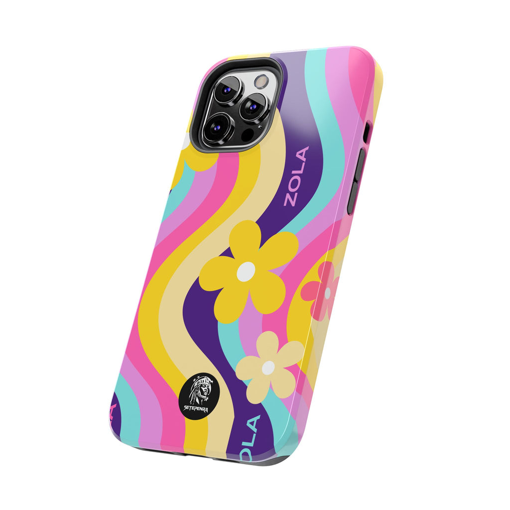 Zola Tough Phone Case (For iPhone, Galaxy & More) - Purple Wave