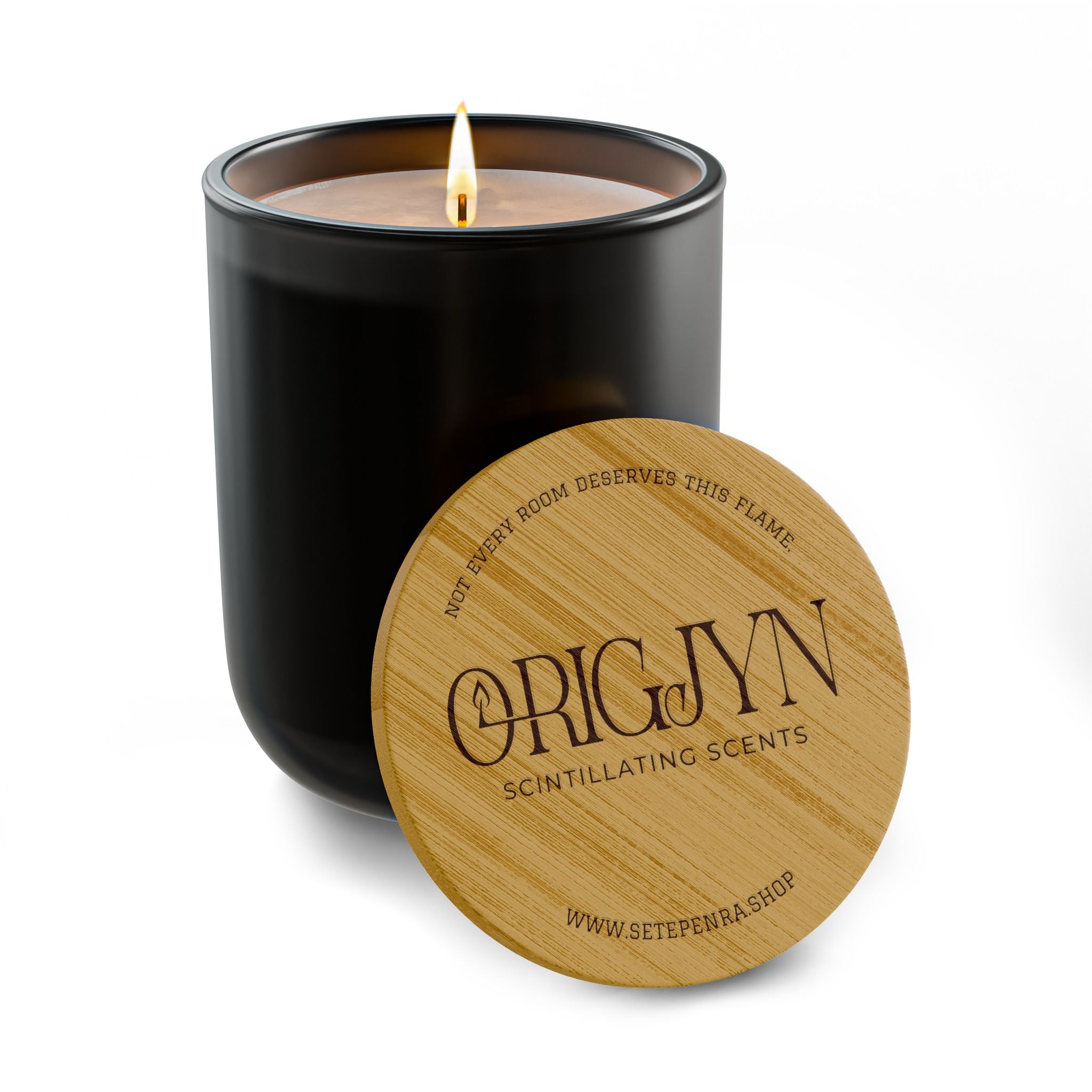 Origjyn Scintillating Scents Bamboo Lid Aromatherapy 14oz Scented Soy Candle