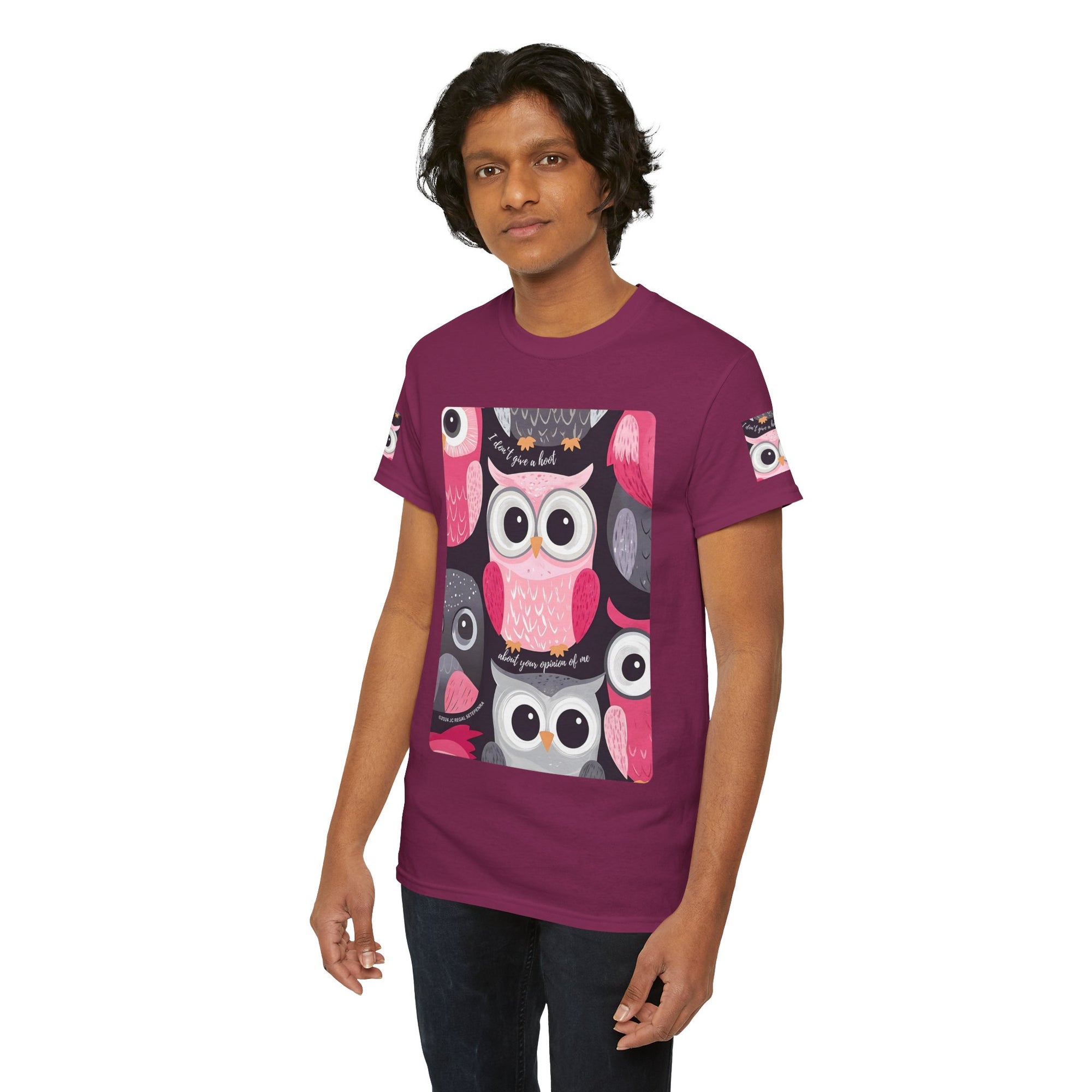 Don't Give A Hoot Unisex Heavy Cotton Tee