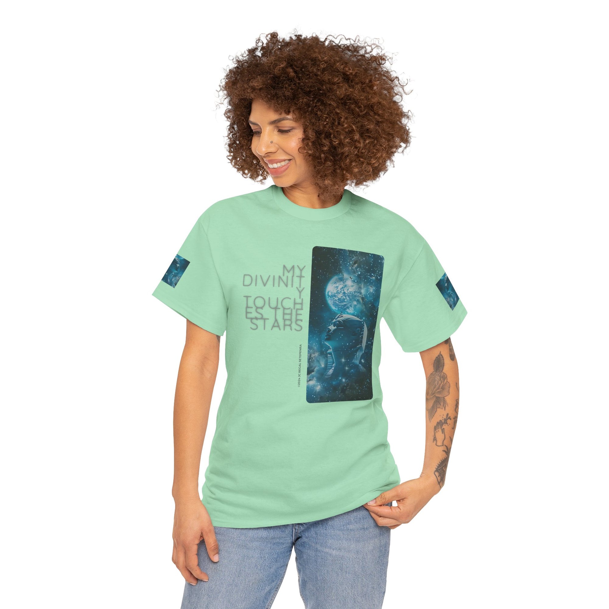My Divinity Touches The Stars Unisex Heavy Cotton Tee