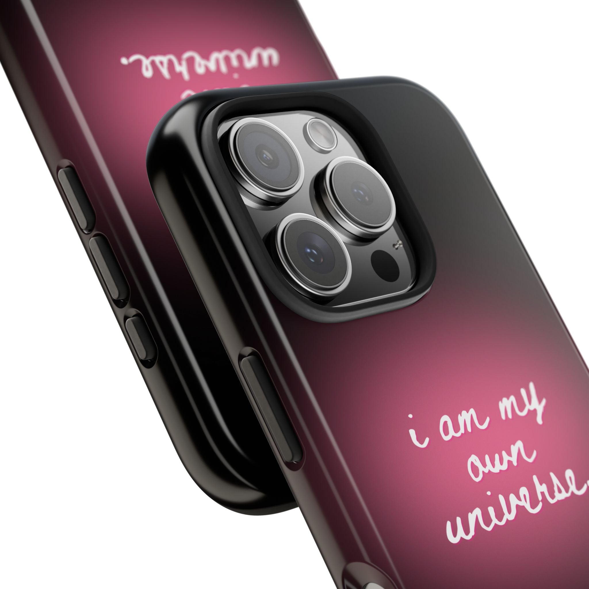I Am My Own Universe — Pink Glow Protective Cover Tough Phone Case