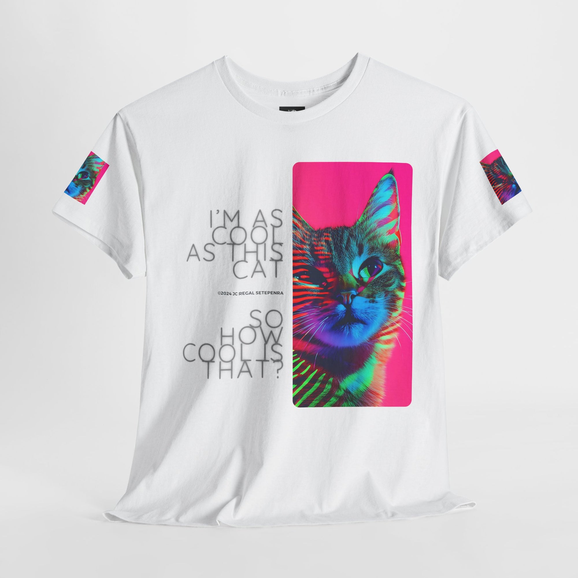 Cool Cat (Whiskers 2) Unisex Heavy Cotton Tee