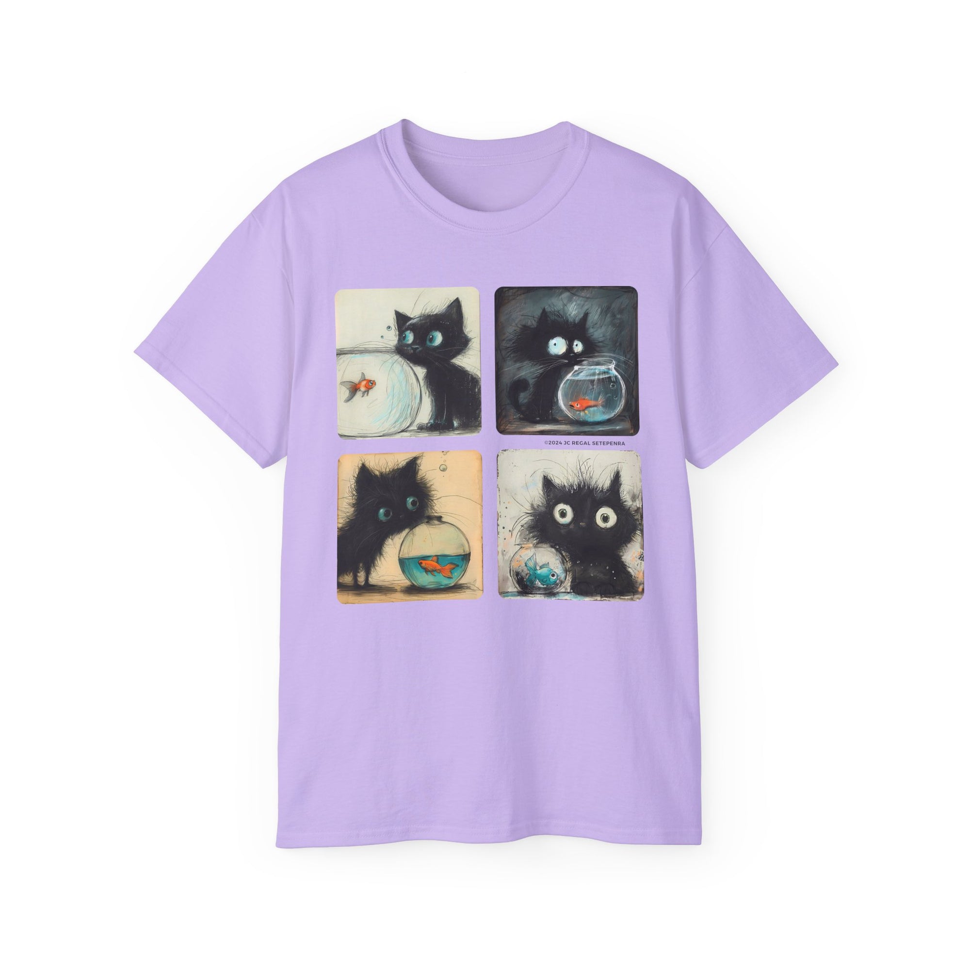 Fishy Kitty Unisex Ultra Cotton Tee SETEPENRA T-Shirt.
