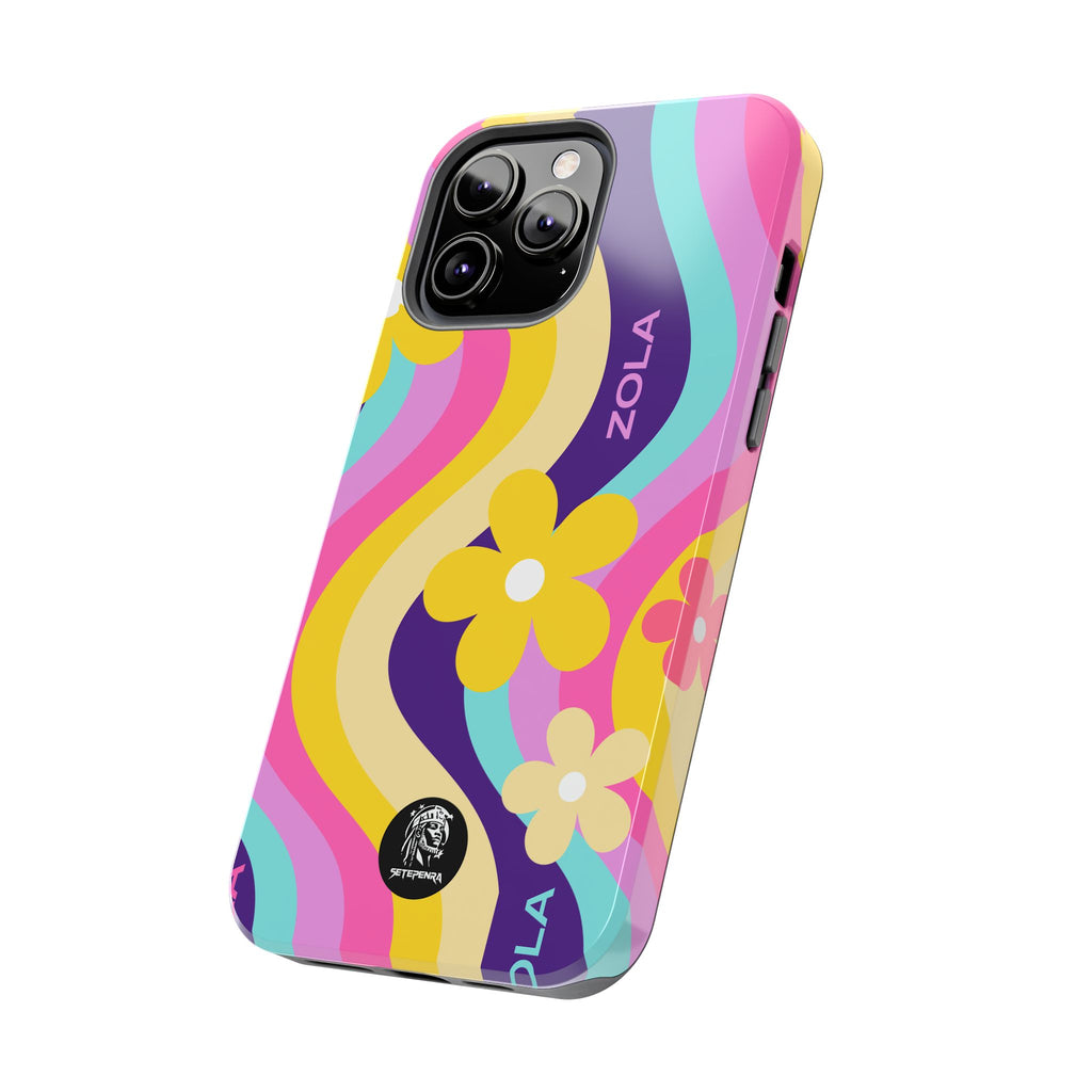Zola Tough Phone Case (For iPhone, Galaxy & More) - Purple Wave
