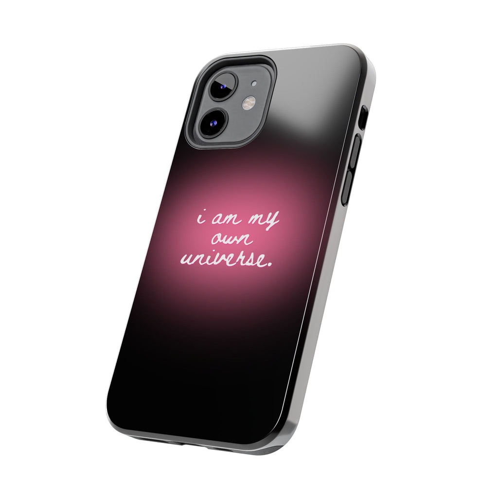 I Am My Own Universe — Pink Glow Protective Cover Tough Phone Case